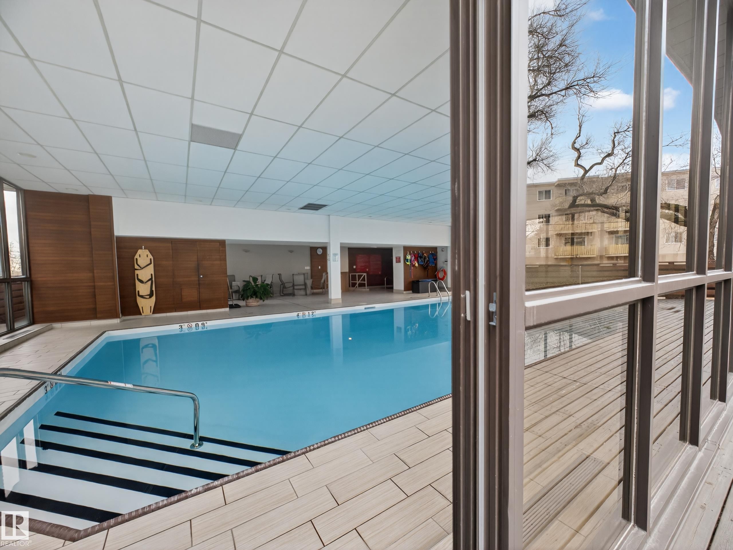 1002 9929 Saskatchewan Drive, Edmonton, AB - Indoor Photo Showing Other Room With In Ground Pool