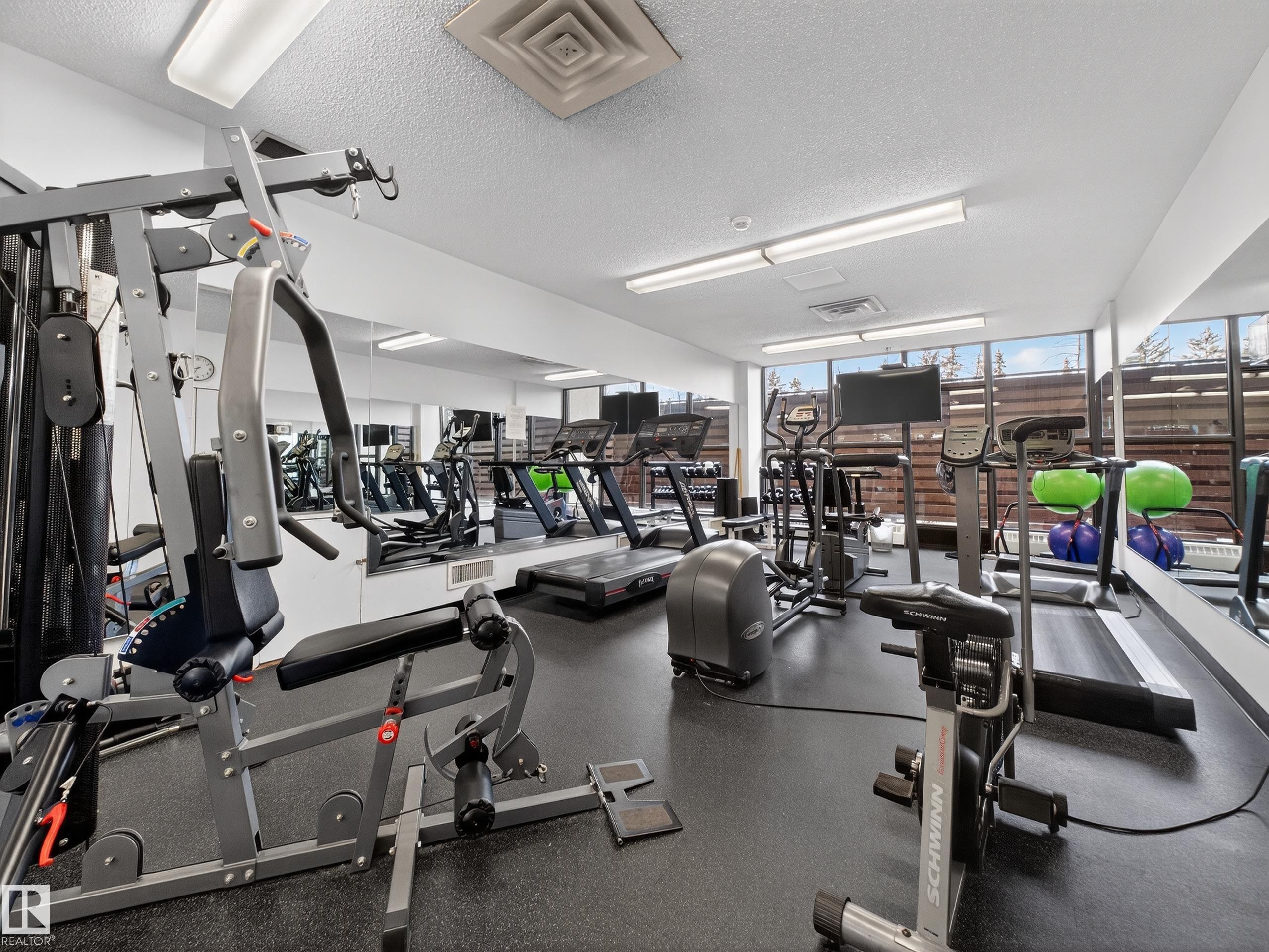 1002 9929 Saskatchewan Drive, Edmonton, AB - Indoor Photo Showing Gym Room