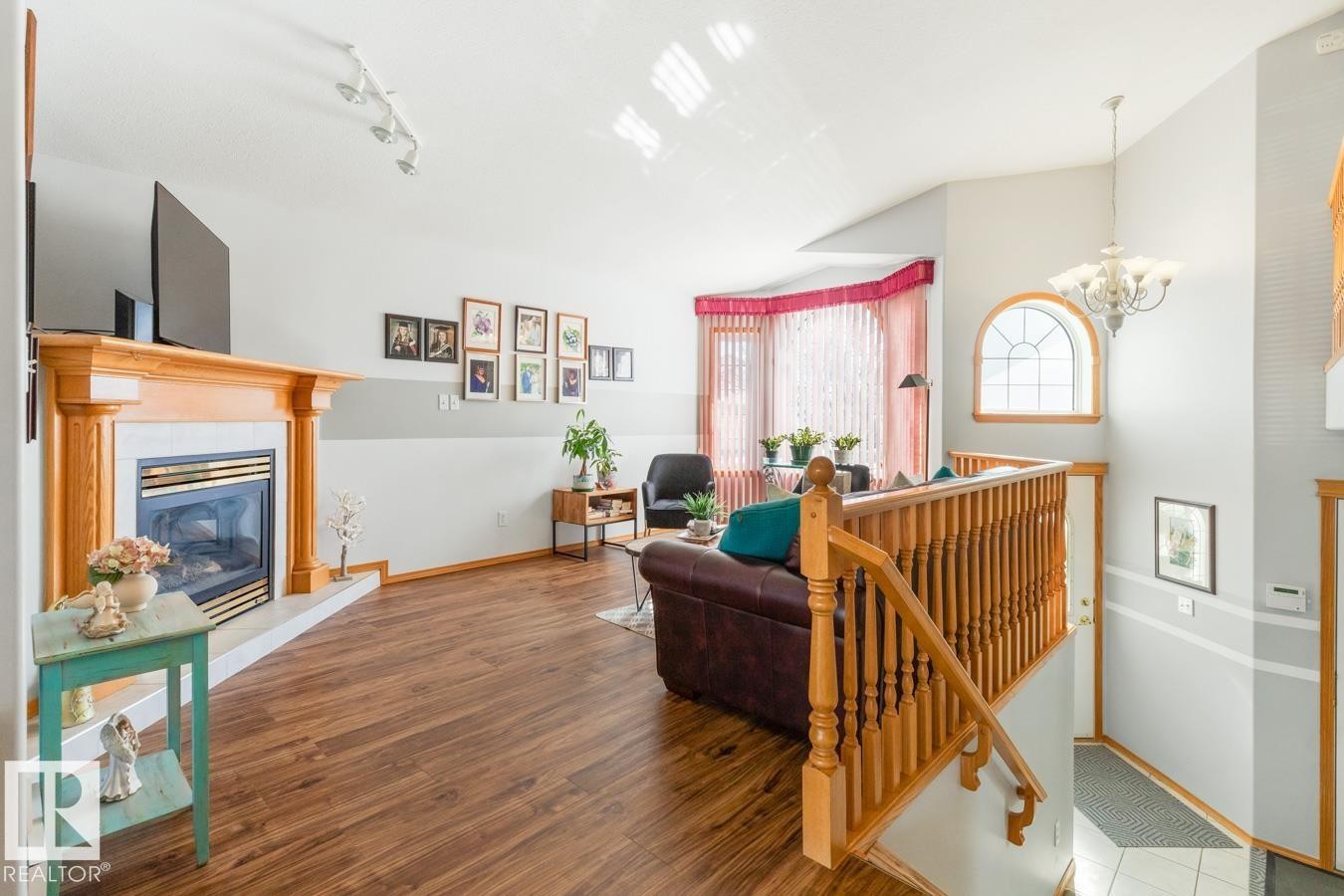 6704 164 Avenue, Edmonton, AB - Indoor With Fireplace