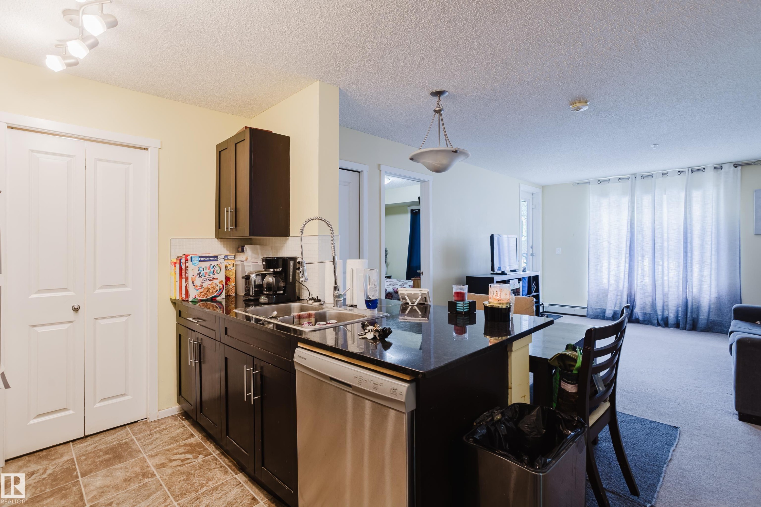 119 1510 Watt Drive, Edmonton, AB - Indoor Photo Showing Kitchen With Double Sink