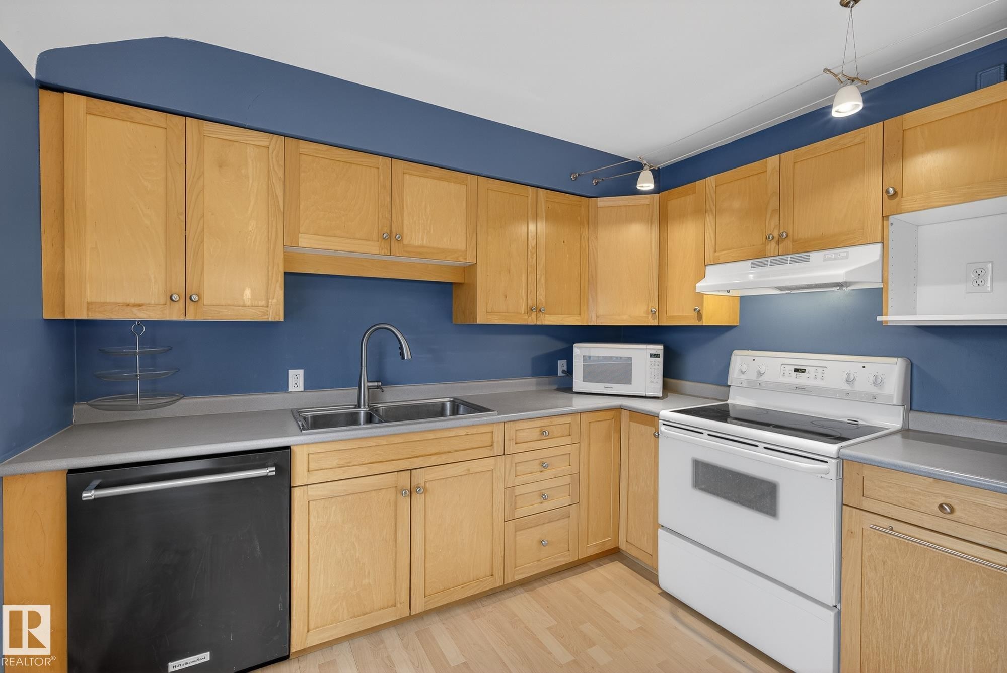Edmonton, AB - Indoor Photo Showing Kitchen With Double Sink