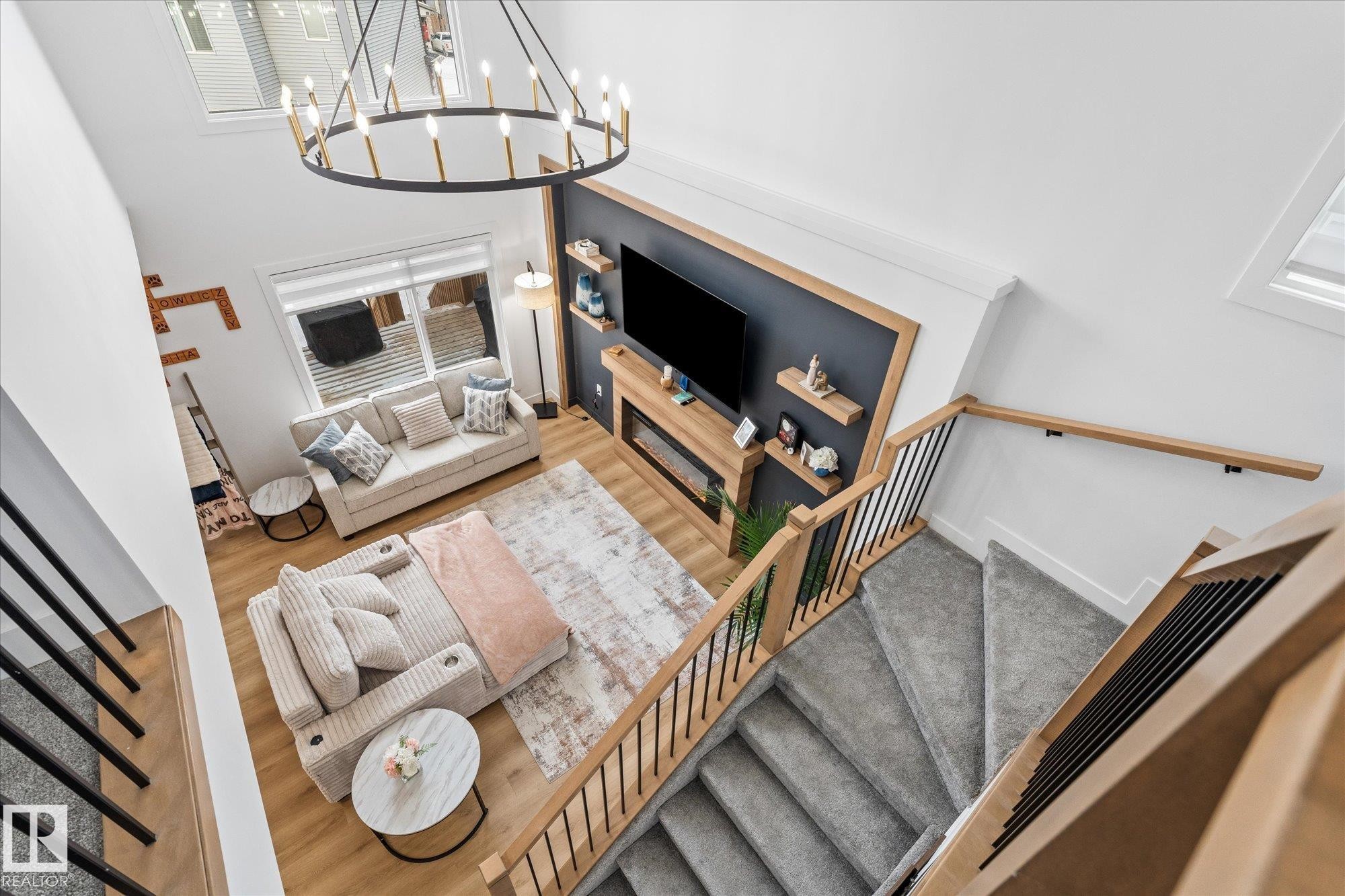 50 Grassview Crescent, Spruce Grove, AB - Indoor With Fireplace