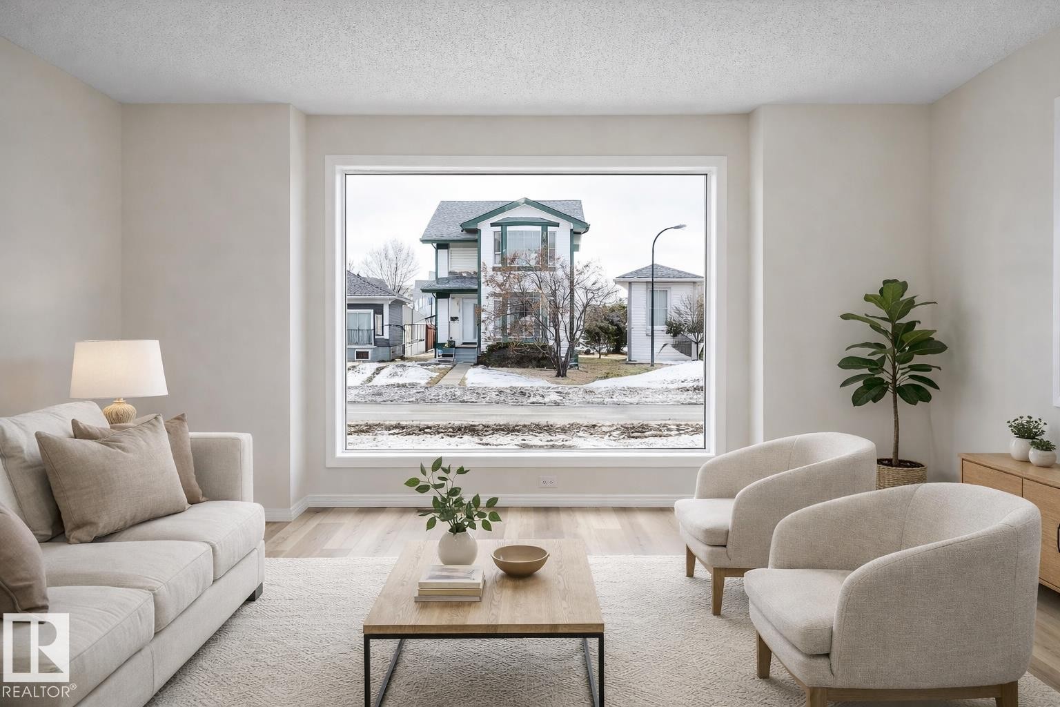 5914 162A Avenue, Edmonton, AB - Indoor Photo Showing Living Room