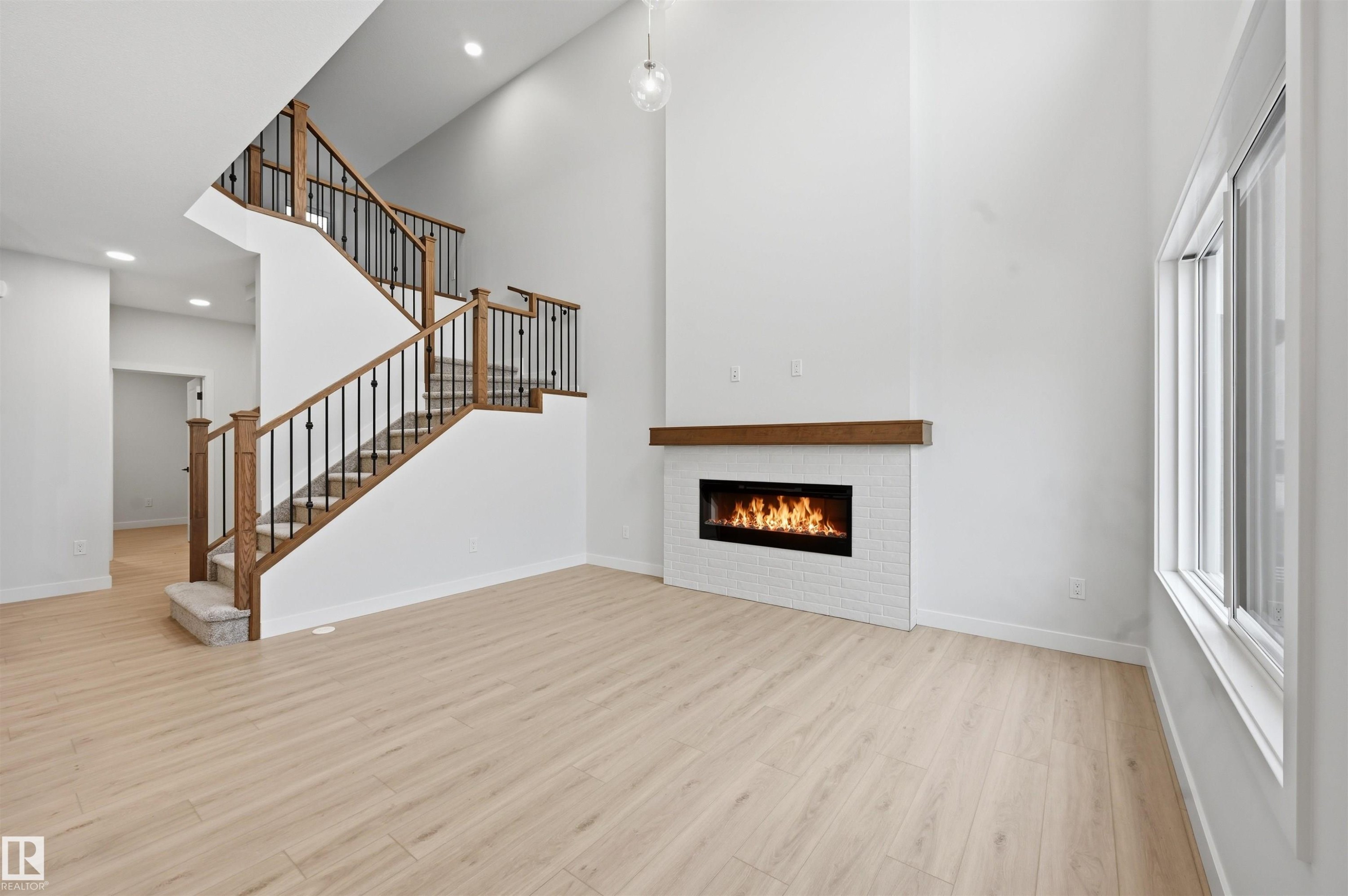 3230 Dixon Way, Edmonton, AB - Indoor With Fireplace