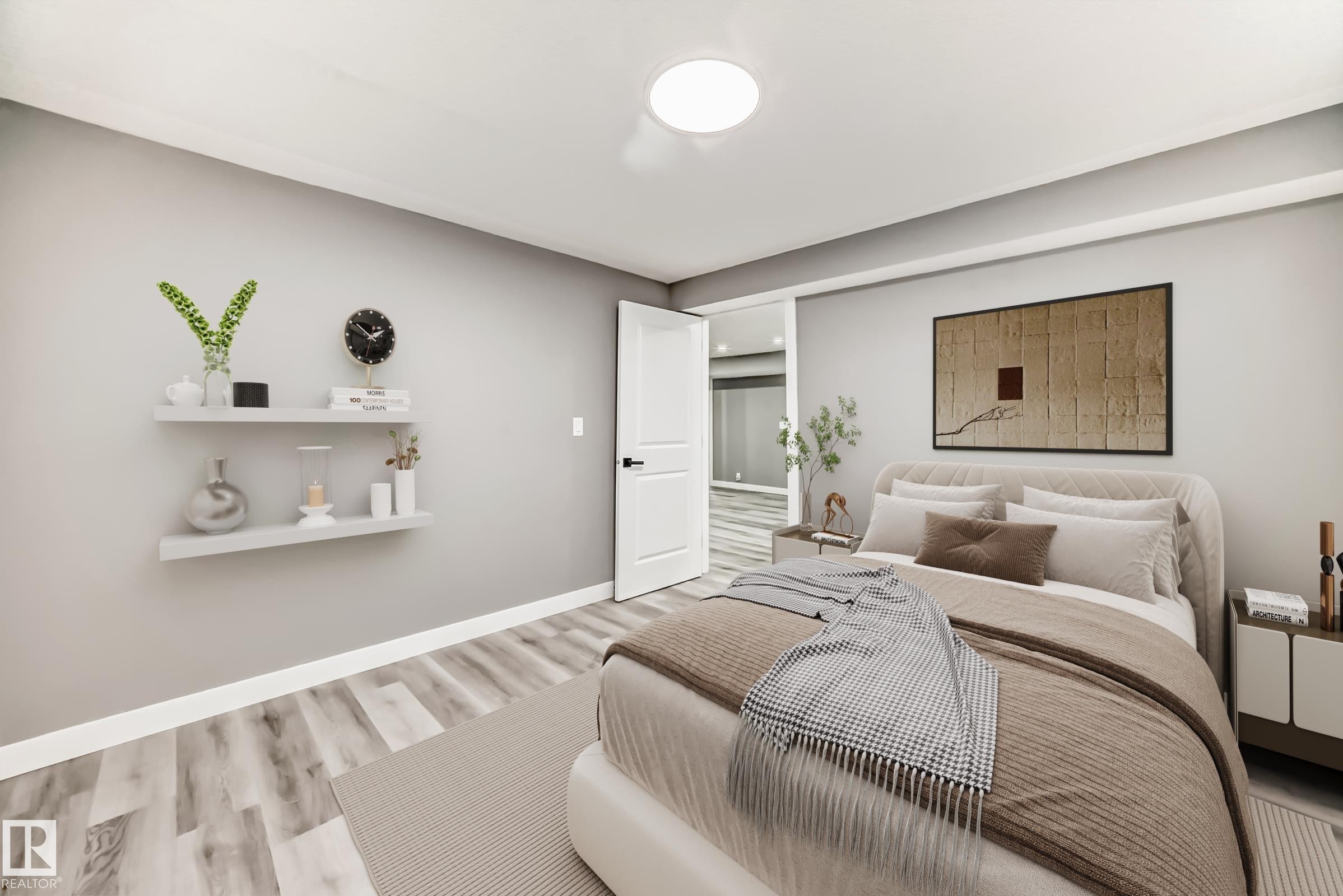 7011 135A Avenue, Edmonton, AB - Indoor Photo Showing Bedroom