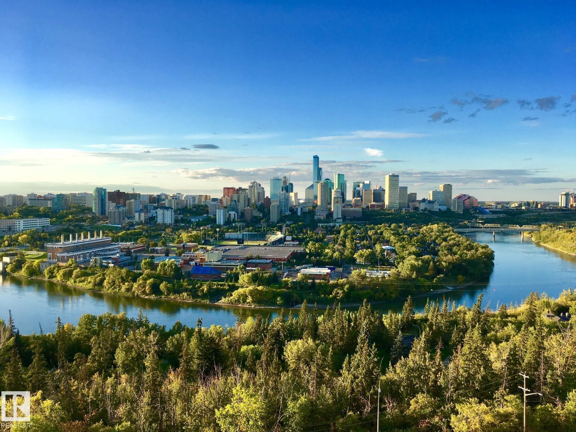 1307 10149 Saskatchewan Drive, Edmonton, AB - Outdoor With Body Of Water With View
