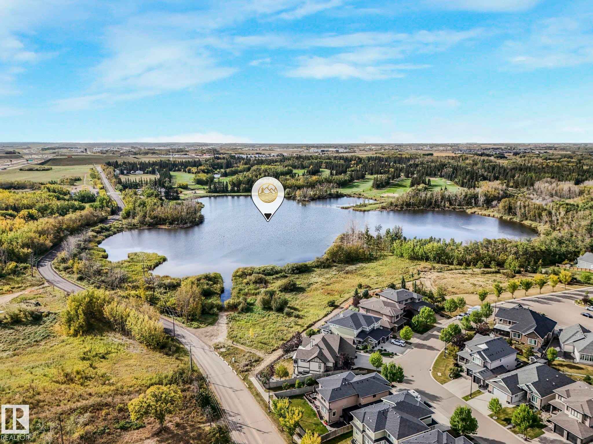 3140 Magpie Wy, Edmonton, AB - Outdoor With Body Of Water With View