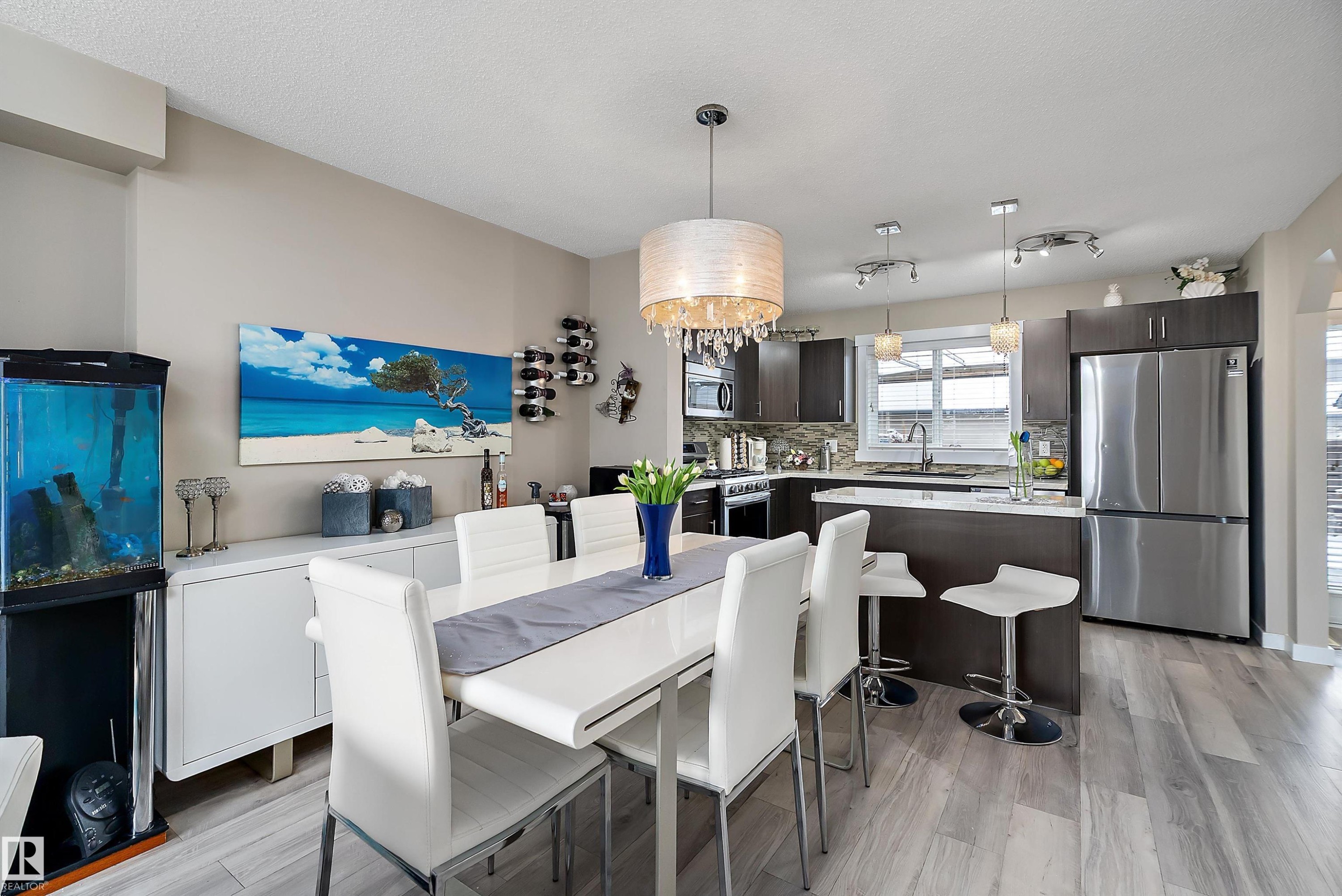 2914 18A Avenue, Edmonton, AB - Indoor Photo Showing Living Room With Fireplace