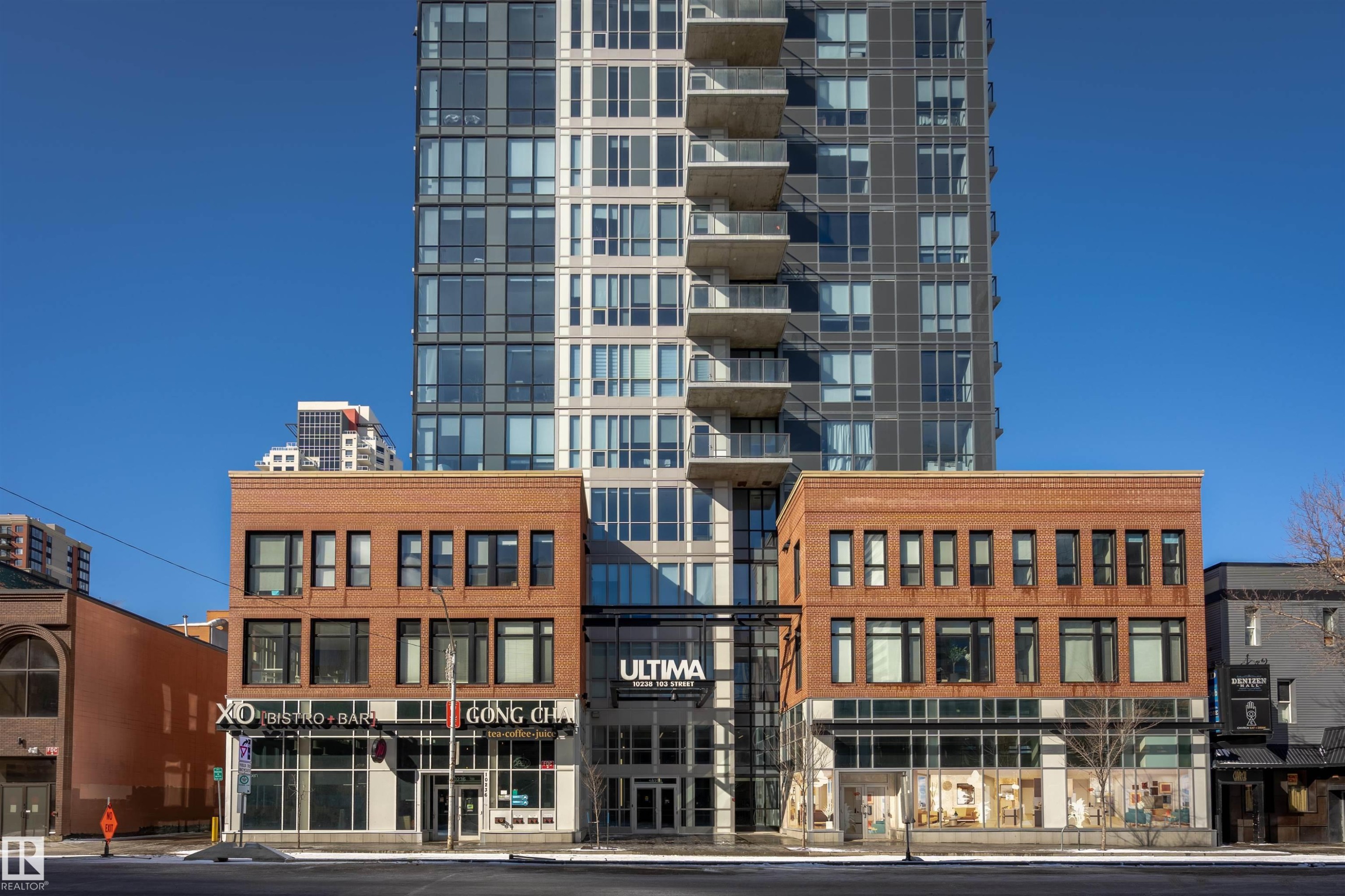 901 10238 103 Street, Edmonton, AB - Outdoor With Balcony With Facade