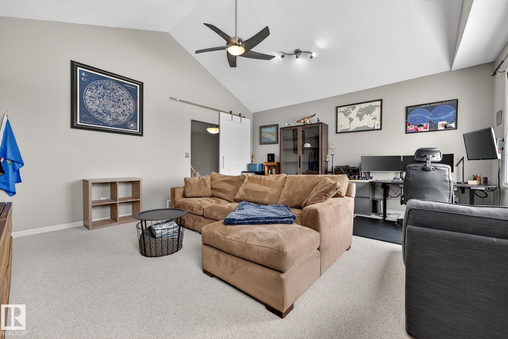 112 Windrose Drive, Leduc, AB - Indoor Photo Showing Living Room