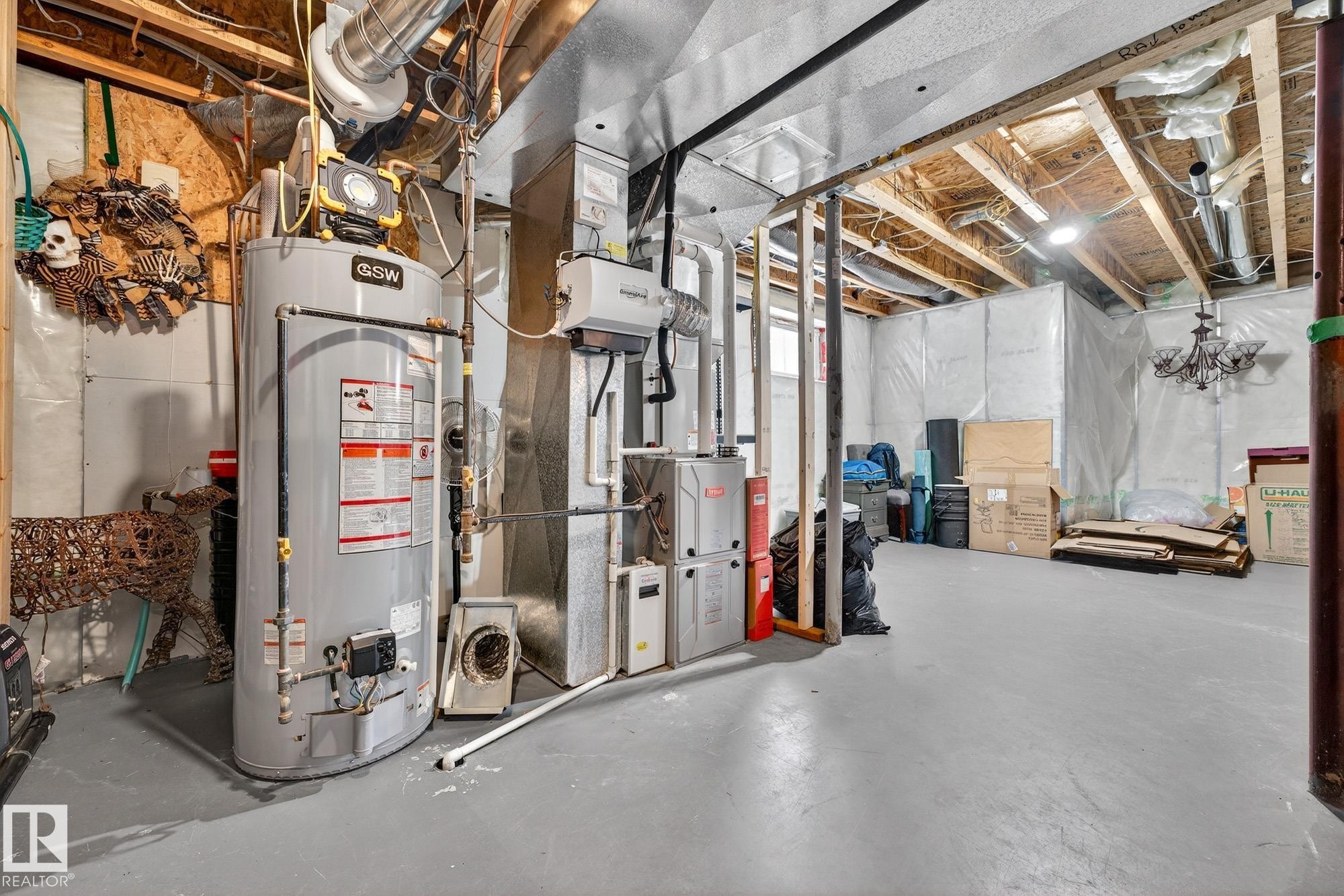 112 Windrose Drive, Leduc, AB - Indoor Photo Showing Basement