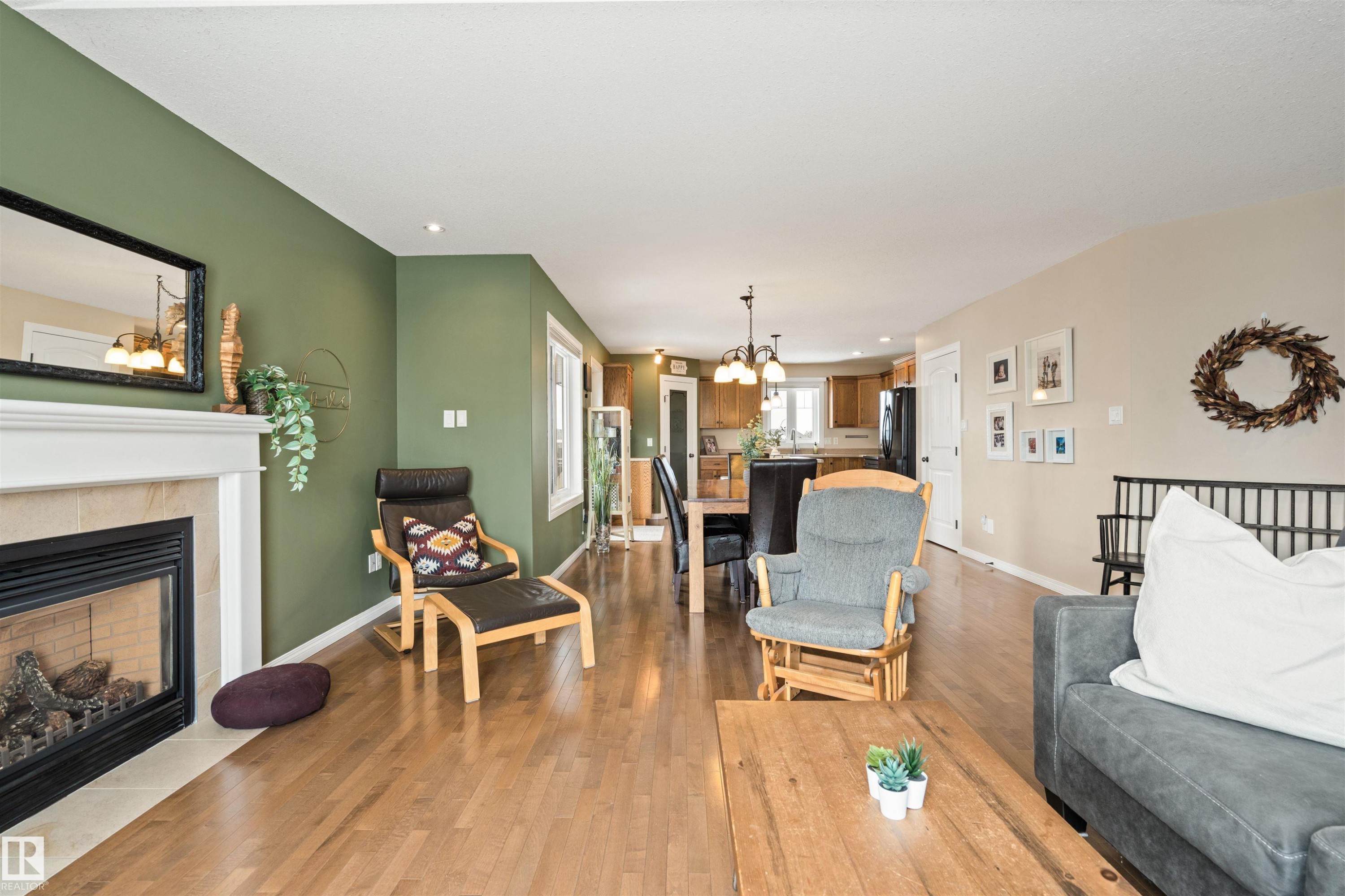 116 Logperch Crescent, Cold Lake, AB - Indoor Photo Showing Living Room With Fireplace