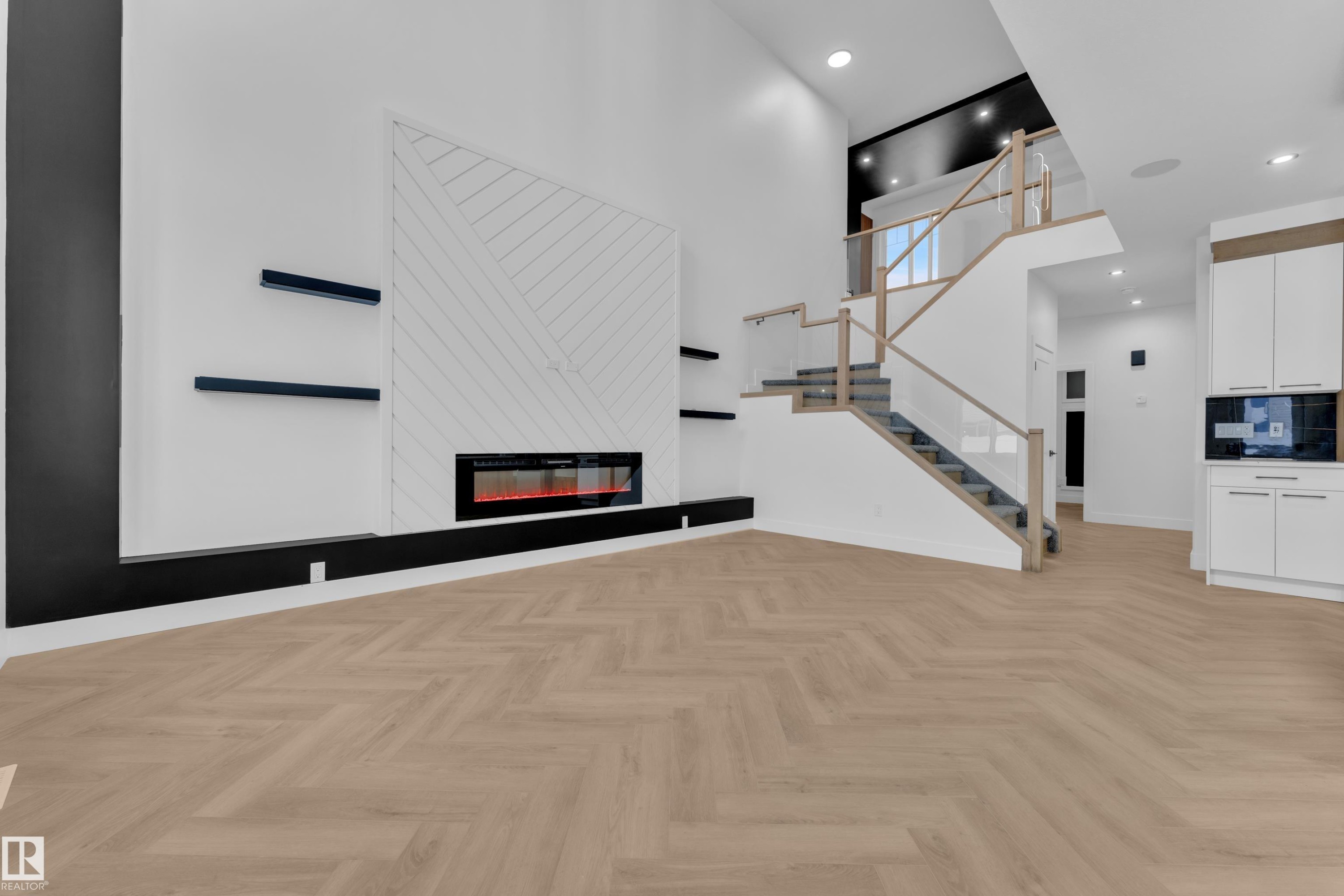 749 Astoria Way, Devon, AB - Indoor Photo Showing Other Room With Fireplace