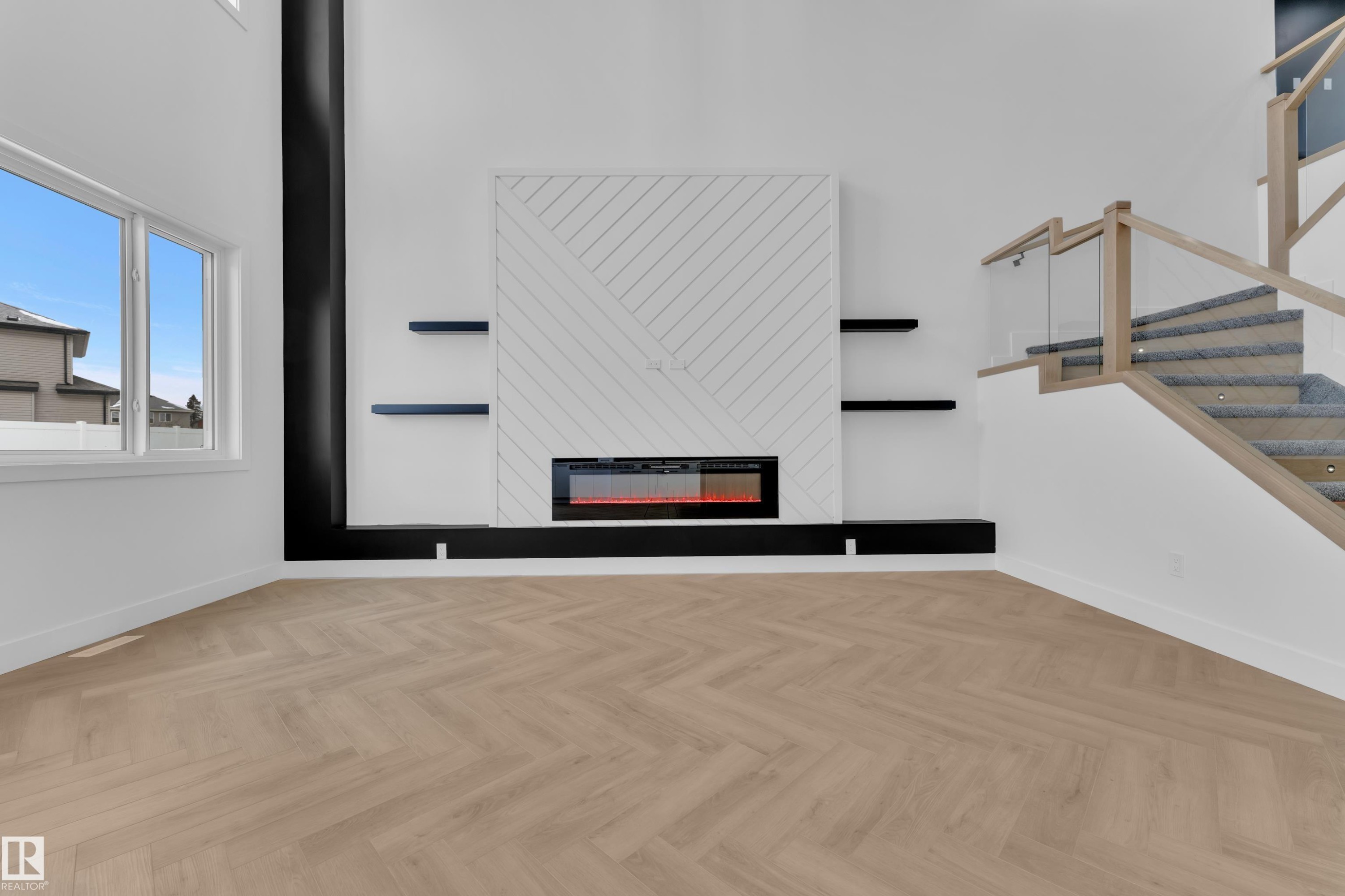 749 Astoria Way, Devon, AB - Indoor Photo Showing Other Room With Fireplace