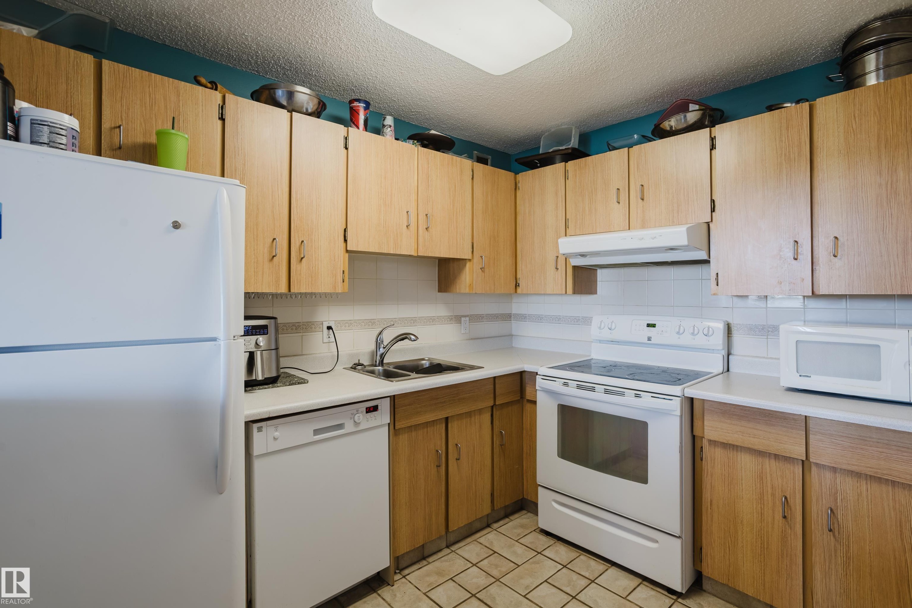 903 9916 113 Street, Edmonton, AB - Indoor Photo Showing Kitchen With Double Sink
