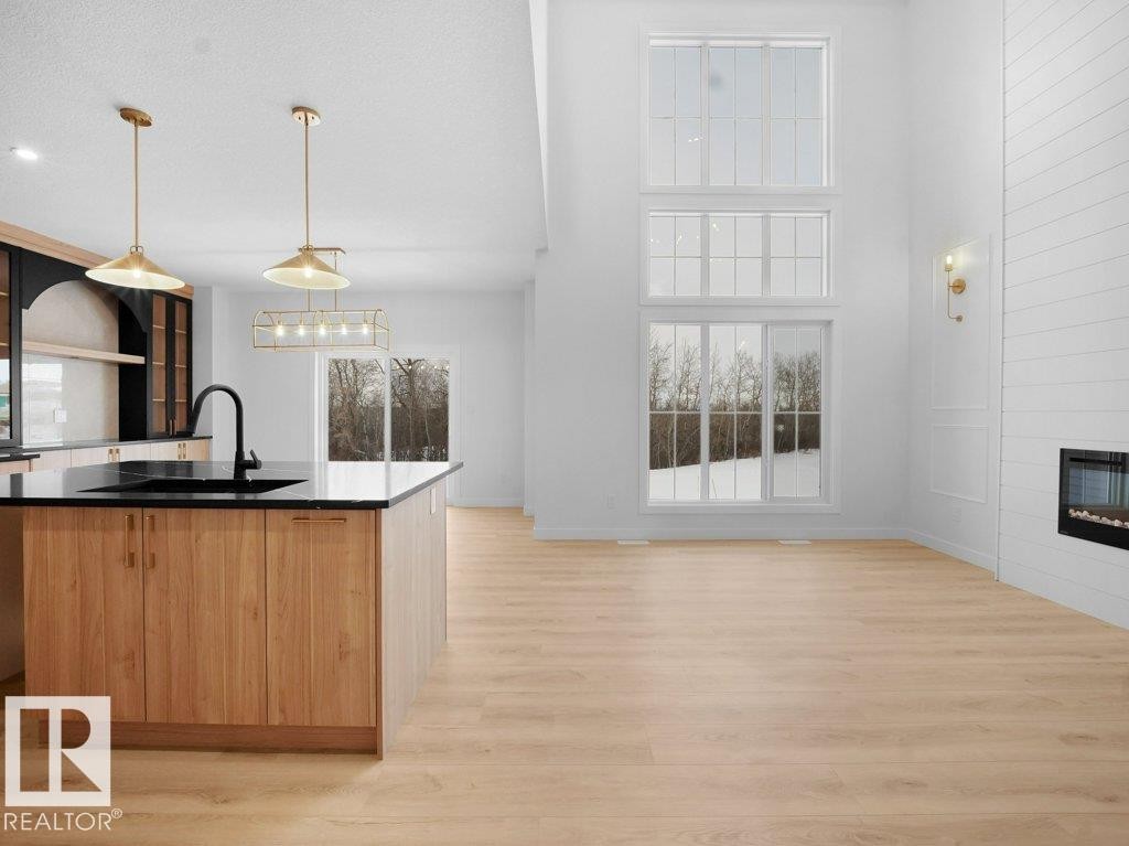 3282 Chernowski Way, Edmonton, AB - Indoor Photo Showing Other Room With Fireplace