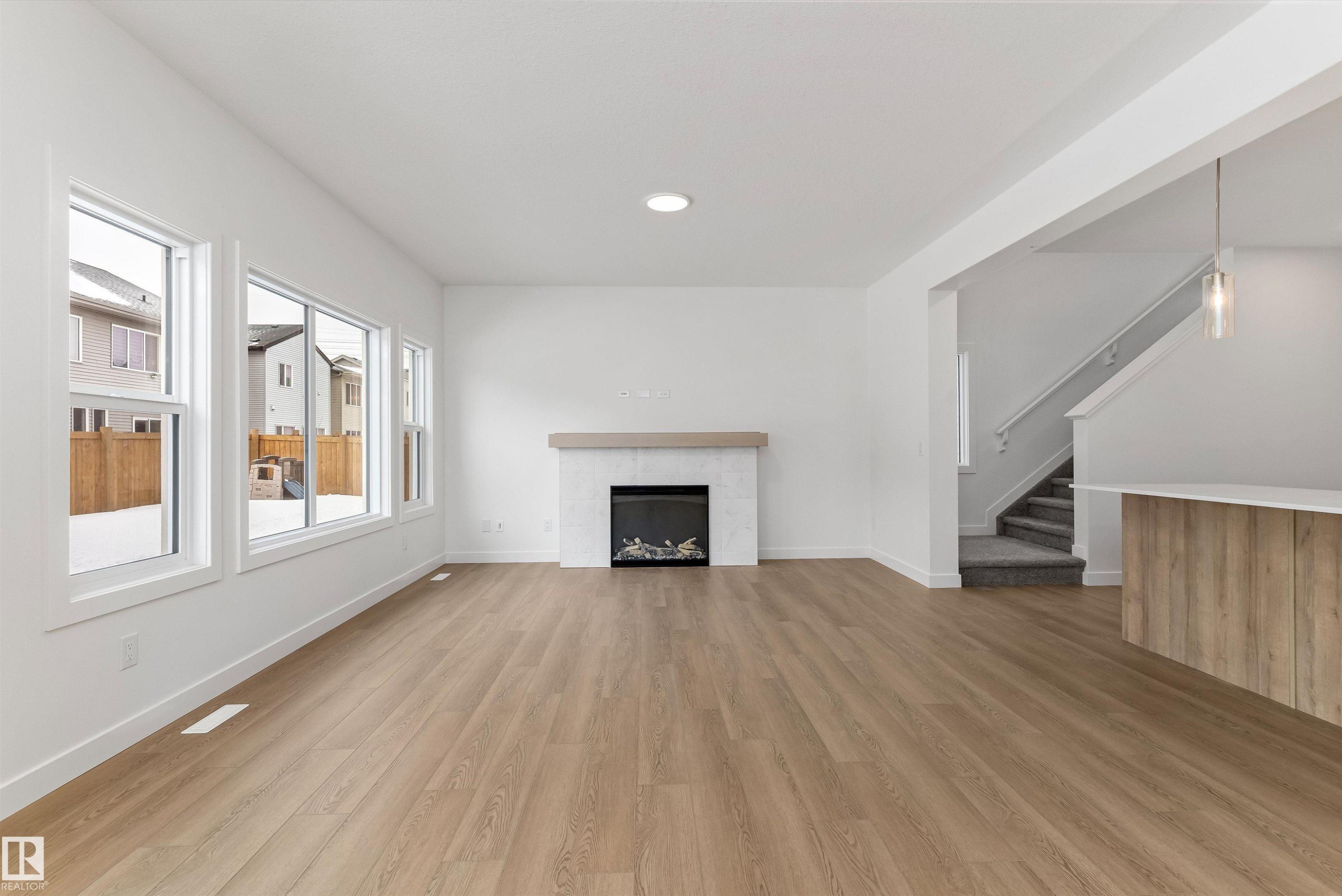 2728 194 Street, Edmonton, AB - Indoor Photo Showing Living Room With Fireplace