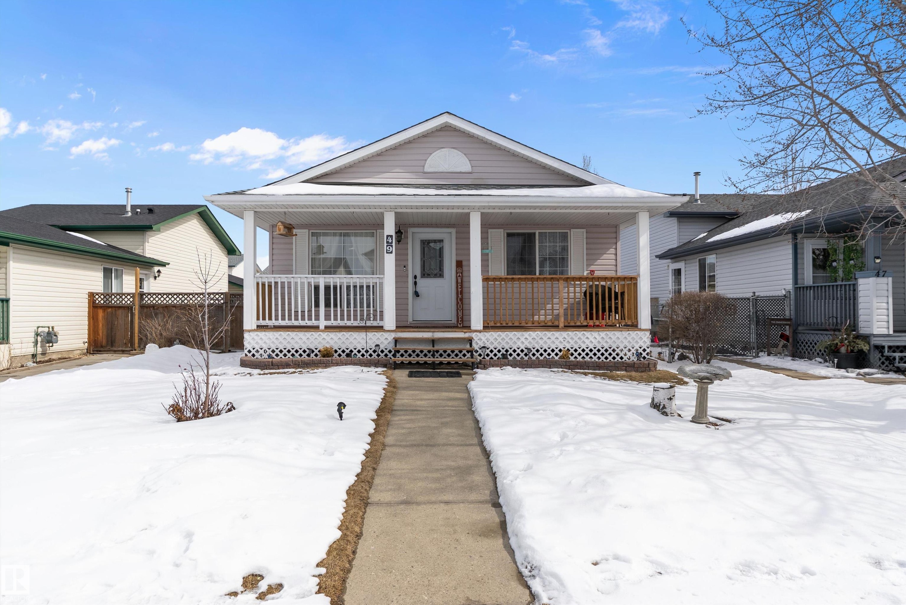 49 Heatherglen Crescent, Spruce Grove, AB - Outdoor With Deck Patio Veranda With Facade