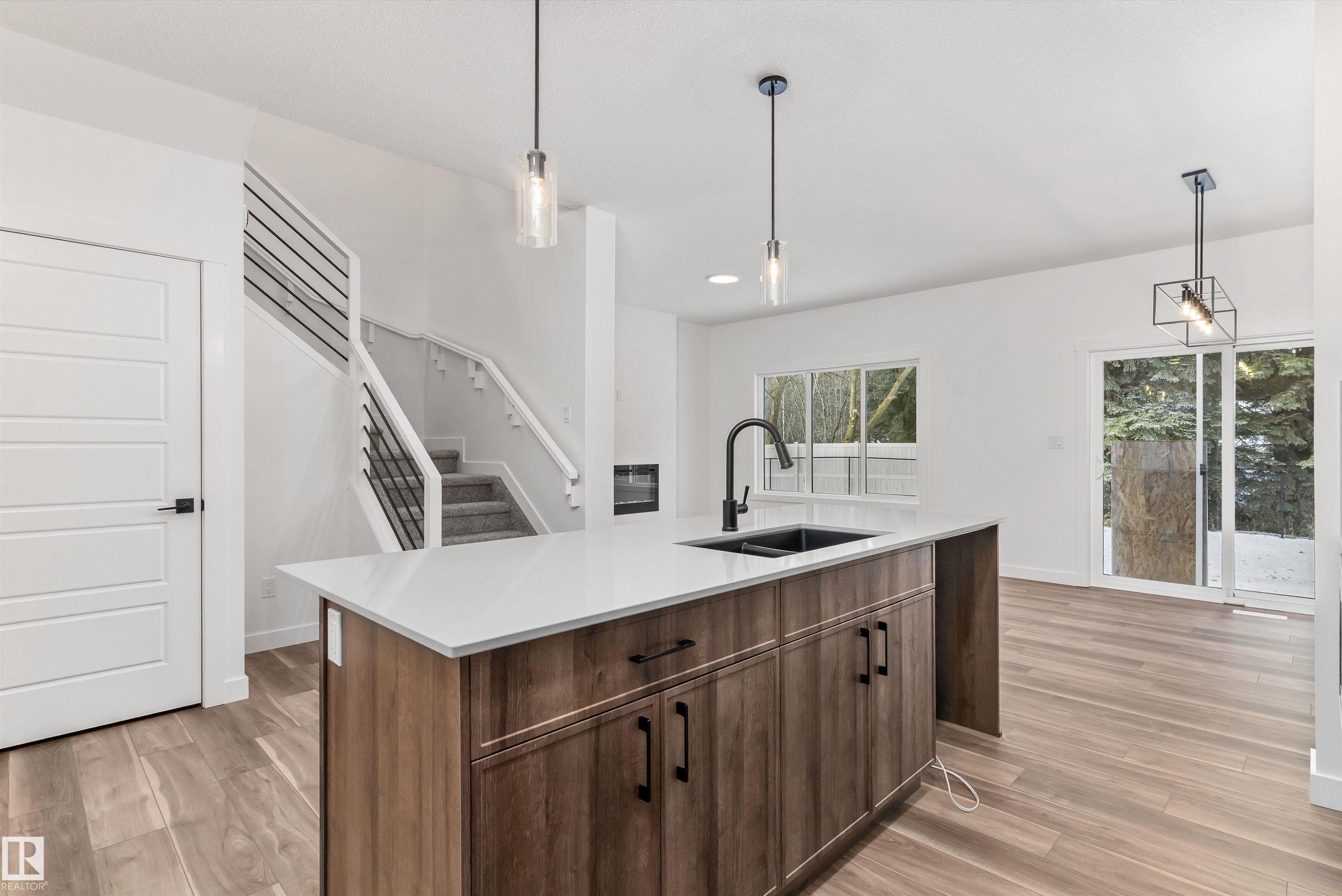 4236 208 Street, Edmonton, AB - Indoor Photo Showing Kitchen With Double Sink