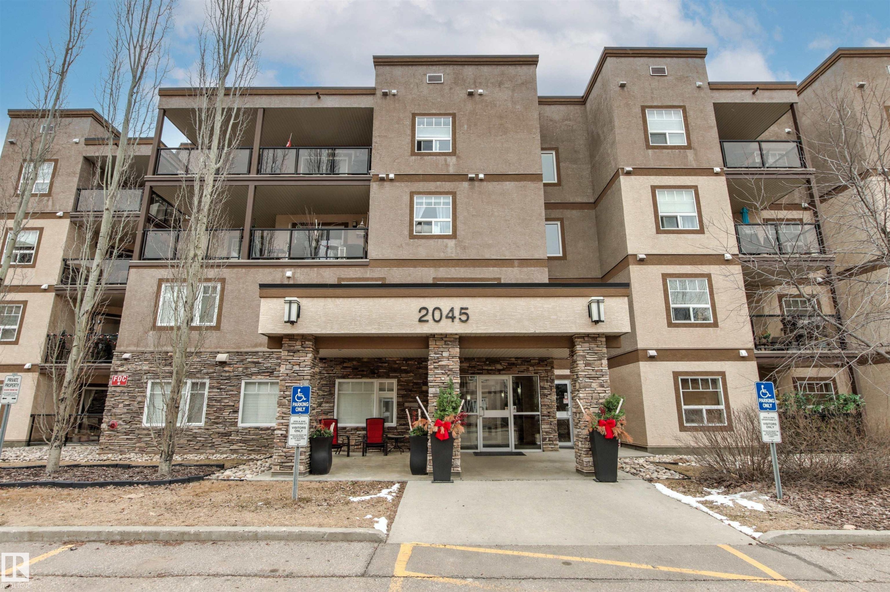 224 2045 Grantham Court, Edmonton, AB - Outdoor With Balcony With Facade