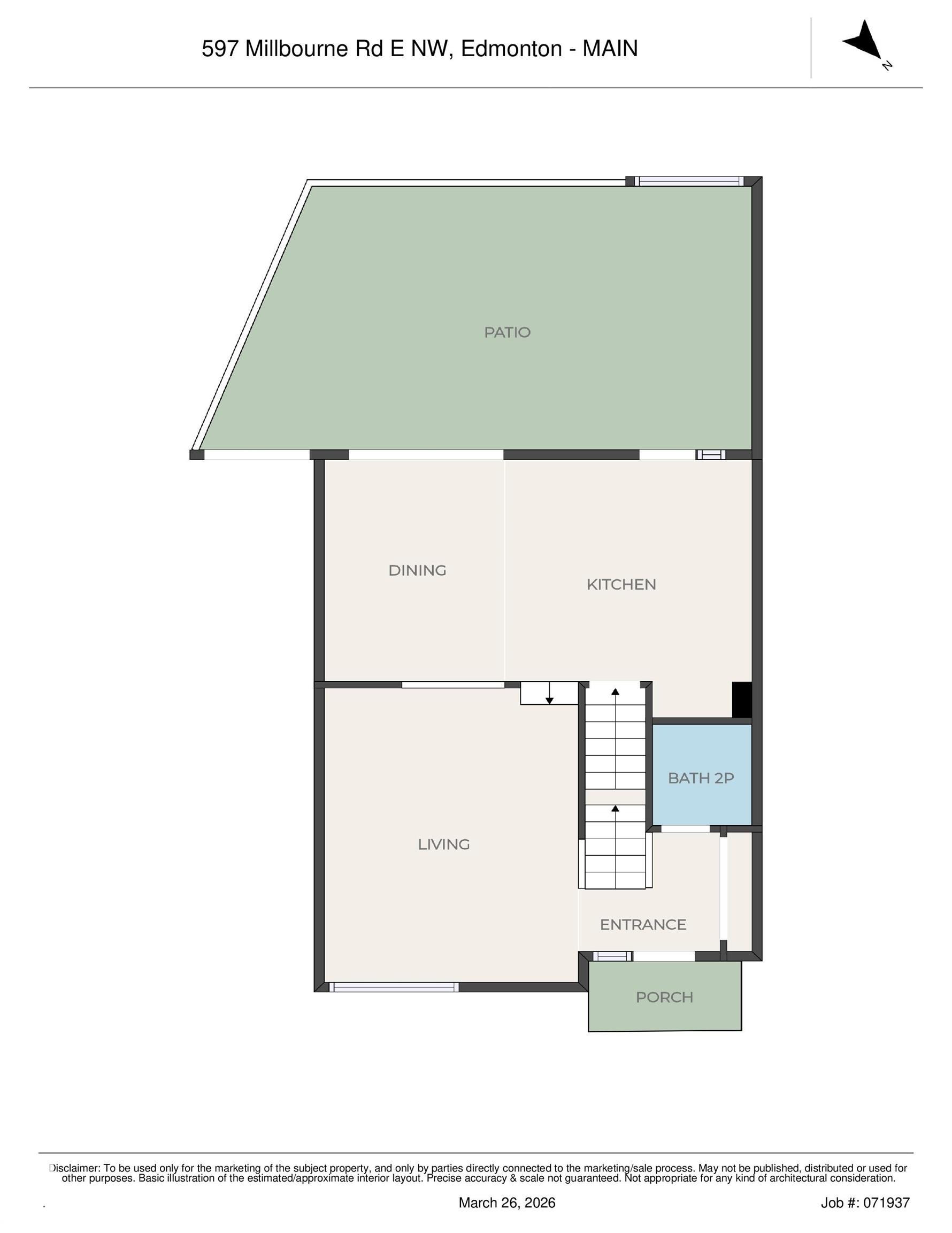 Floor plan - 597 Millbourne Road E, Edmonton, AB - Other