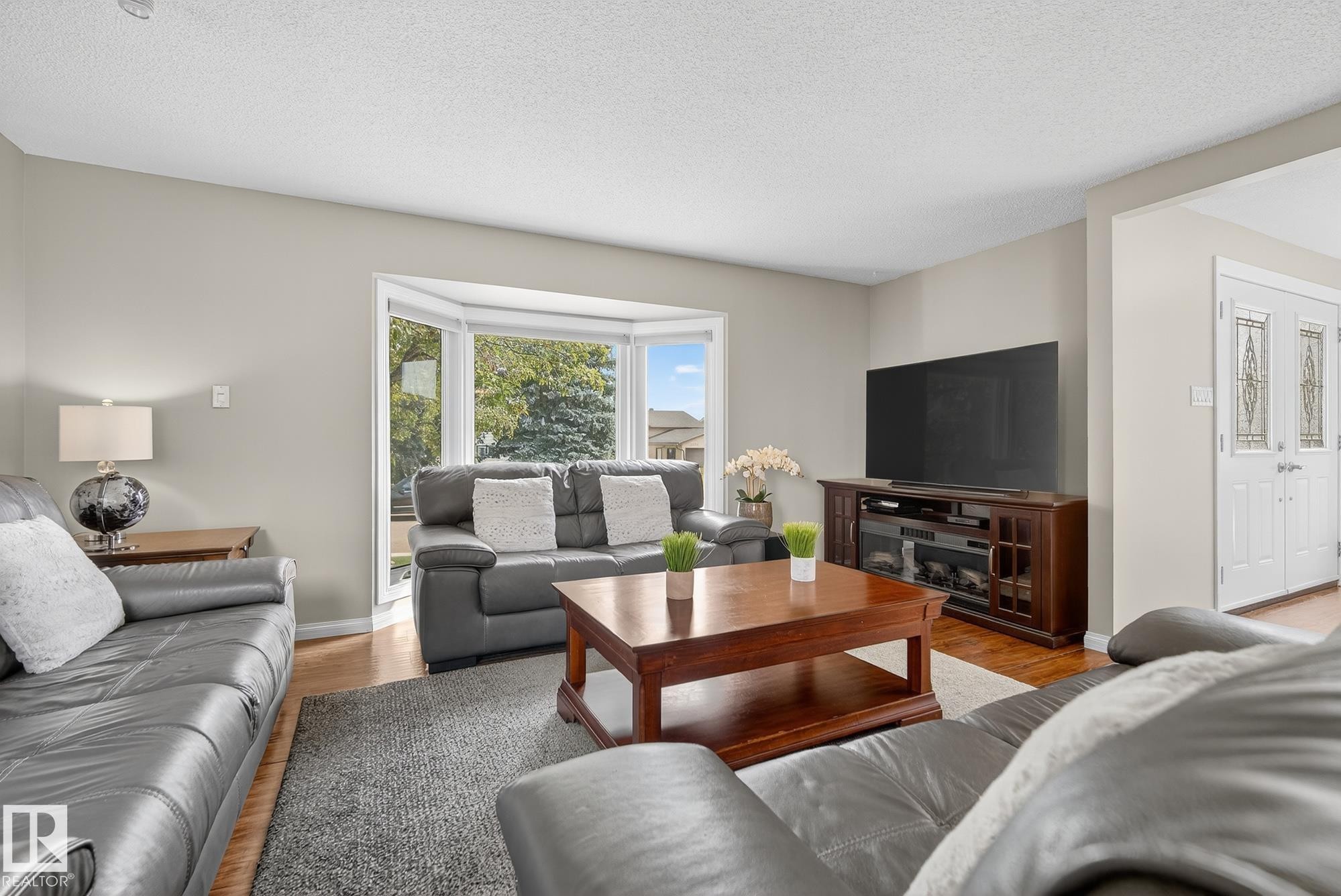 3528 56 Street, Edmonton, AB - Indoor Photo Showing Living Room