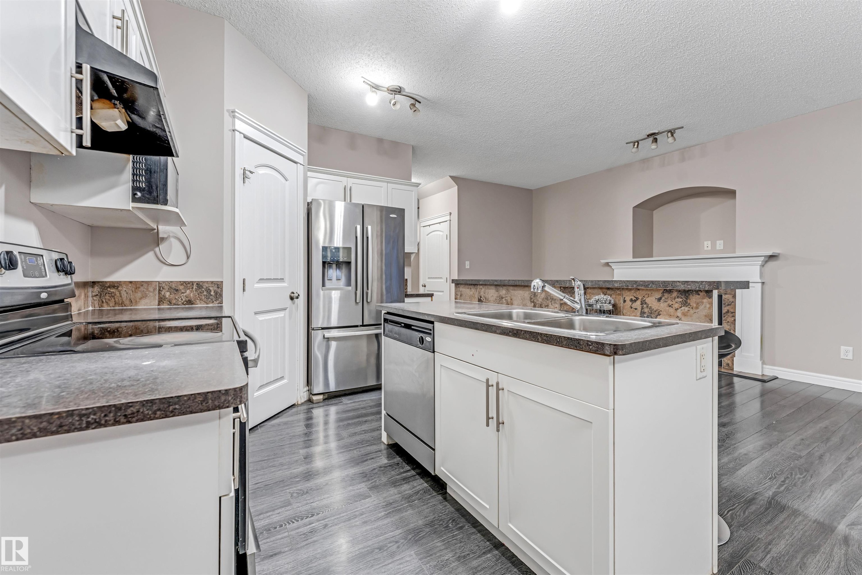 2929 16A Avenue, Edmonton, AB - Indoor Photo Showing Kitchen With Double Sink