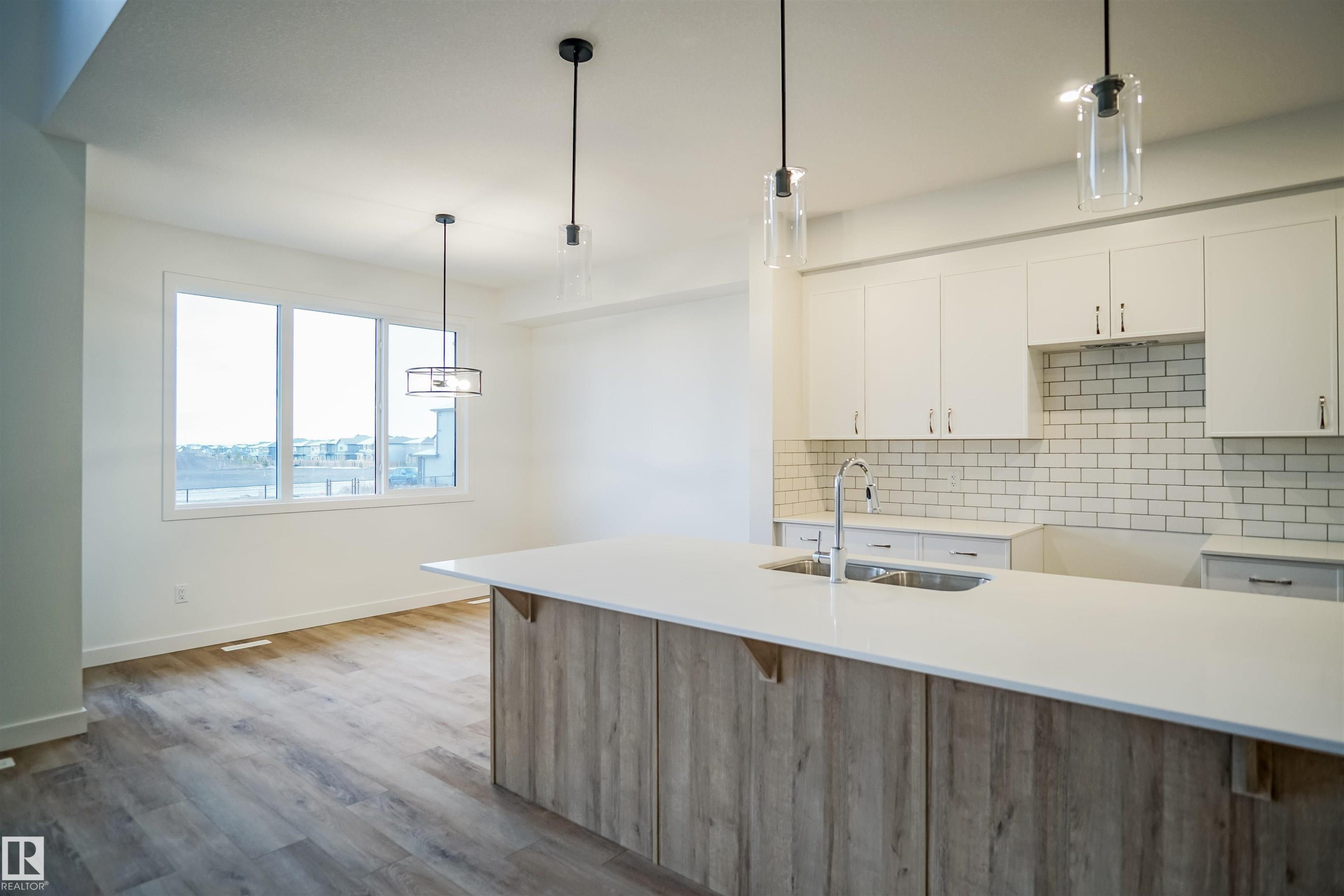 22940 82 Avenue, Edmonton, AB - Indoor Photo Showing Kitchen With Double Sink With Upgraded Kitchen