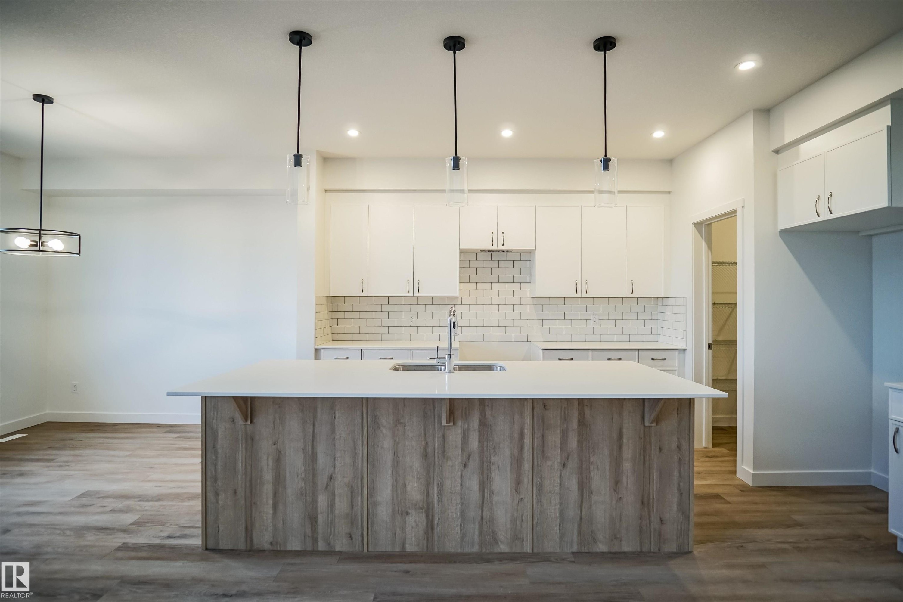 22940 82 Avenue, Edmonton, AB - Indoor Photo Showing Kitchen With Double Sink With Upgraded Kitchen