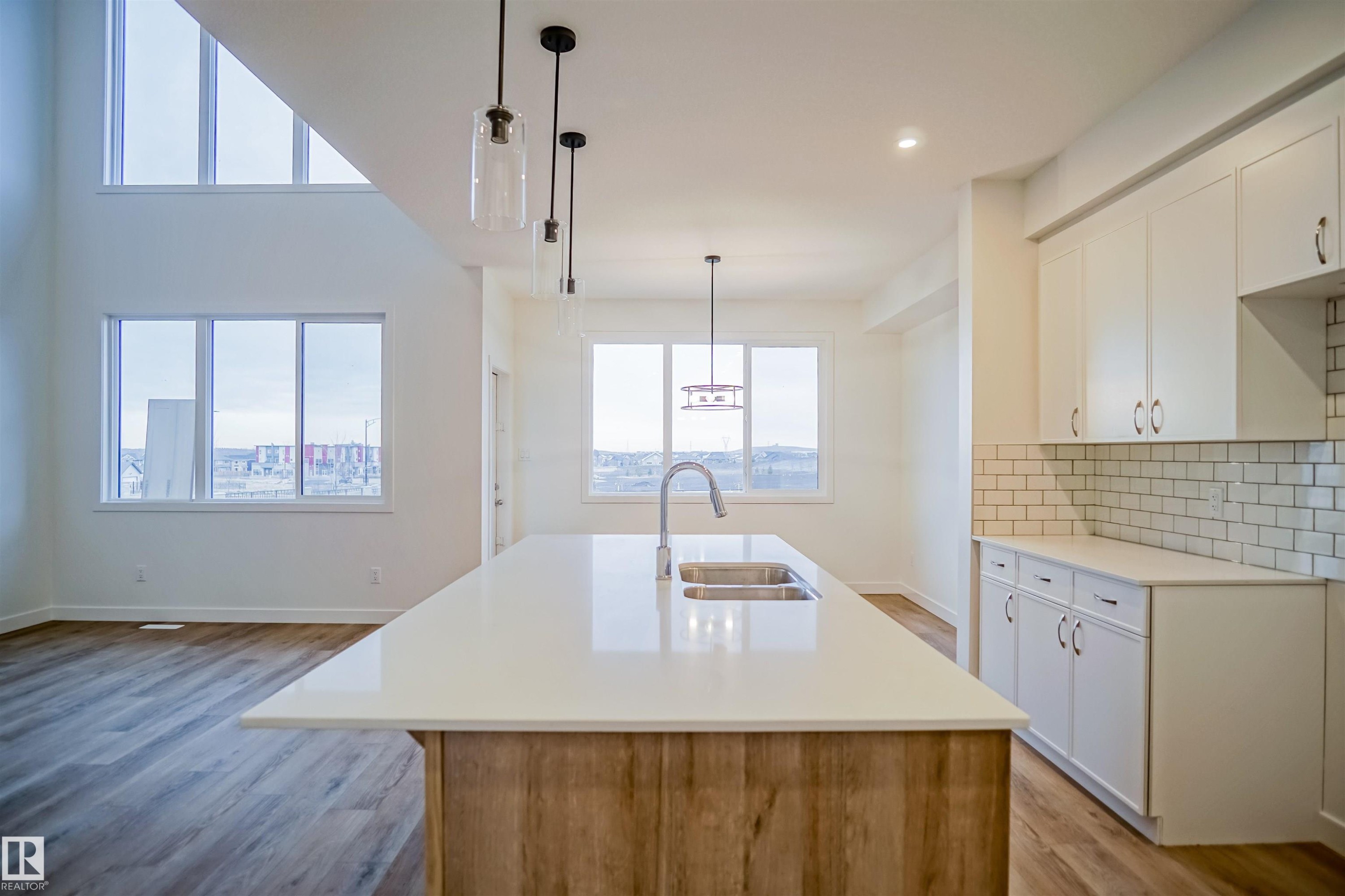 22940 82 Avenue, Edmonton, AB - Indoor Photo Showing Kitchen With Double Sink With Upgraded Kitchen