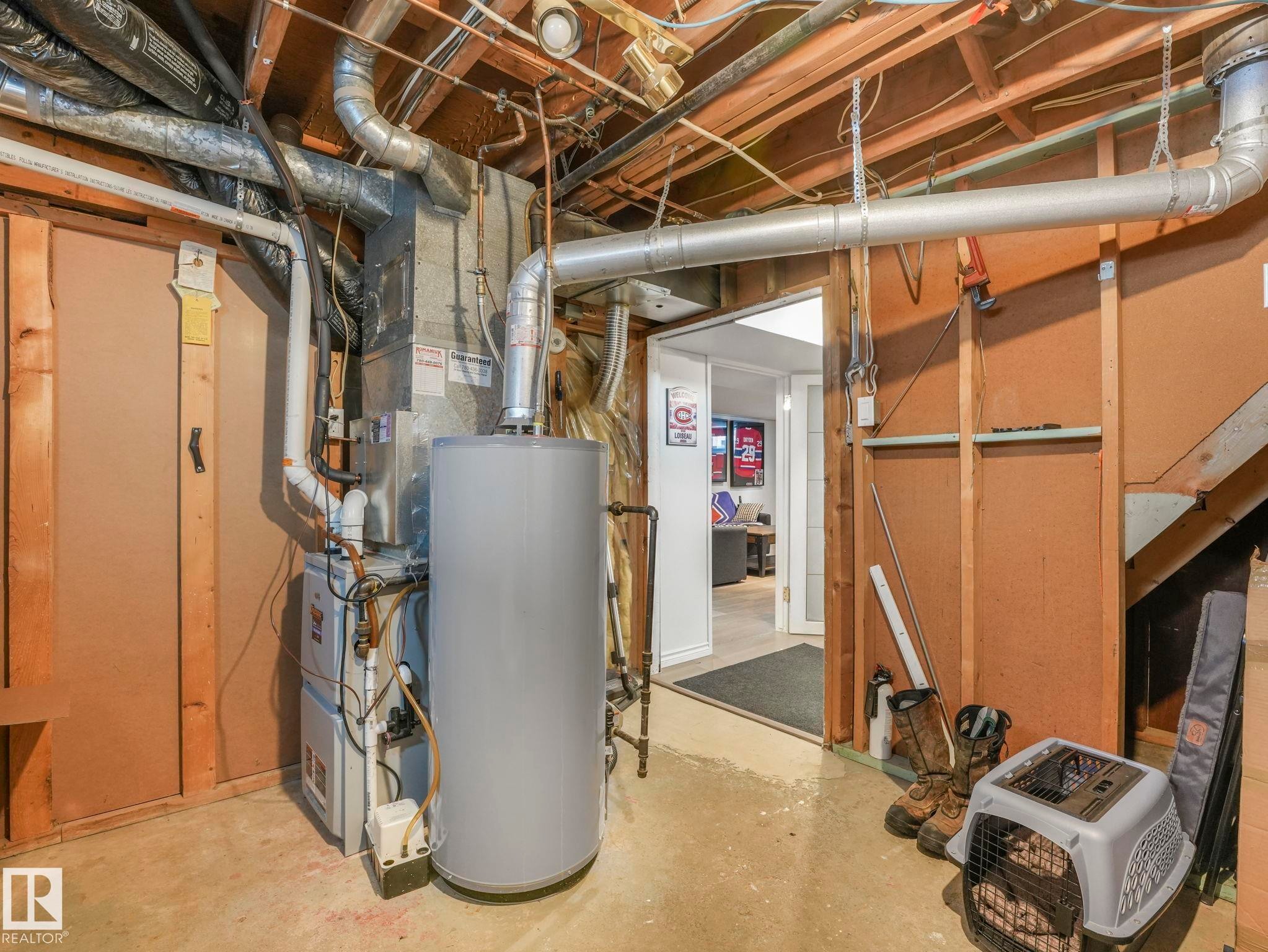 7653 91 Avenue, Edmonton, AB - Indoor Photo Showing Basement