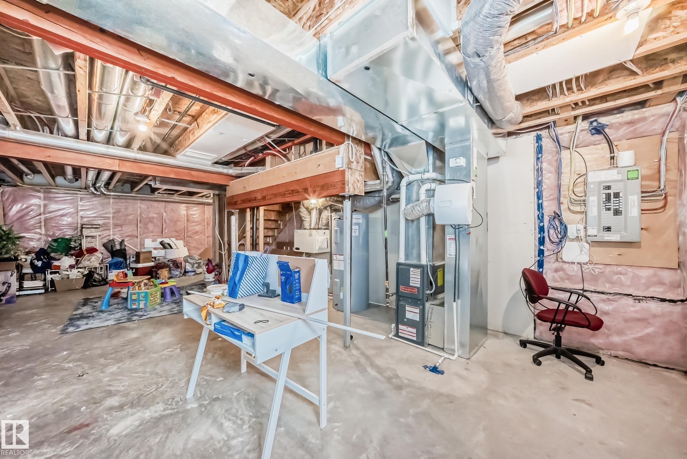 374 Crystallina Nera Drive Nw, Edmonton, AB - Indoor Photo Showing Basement