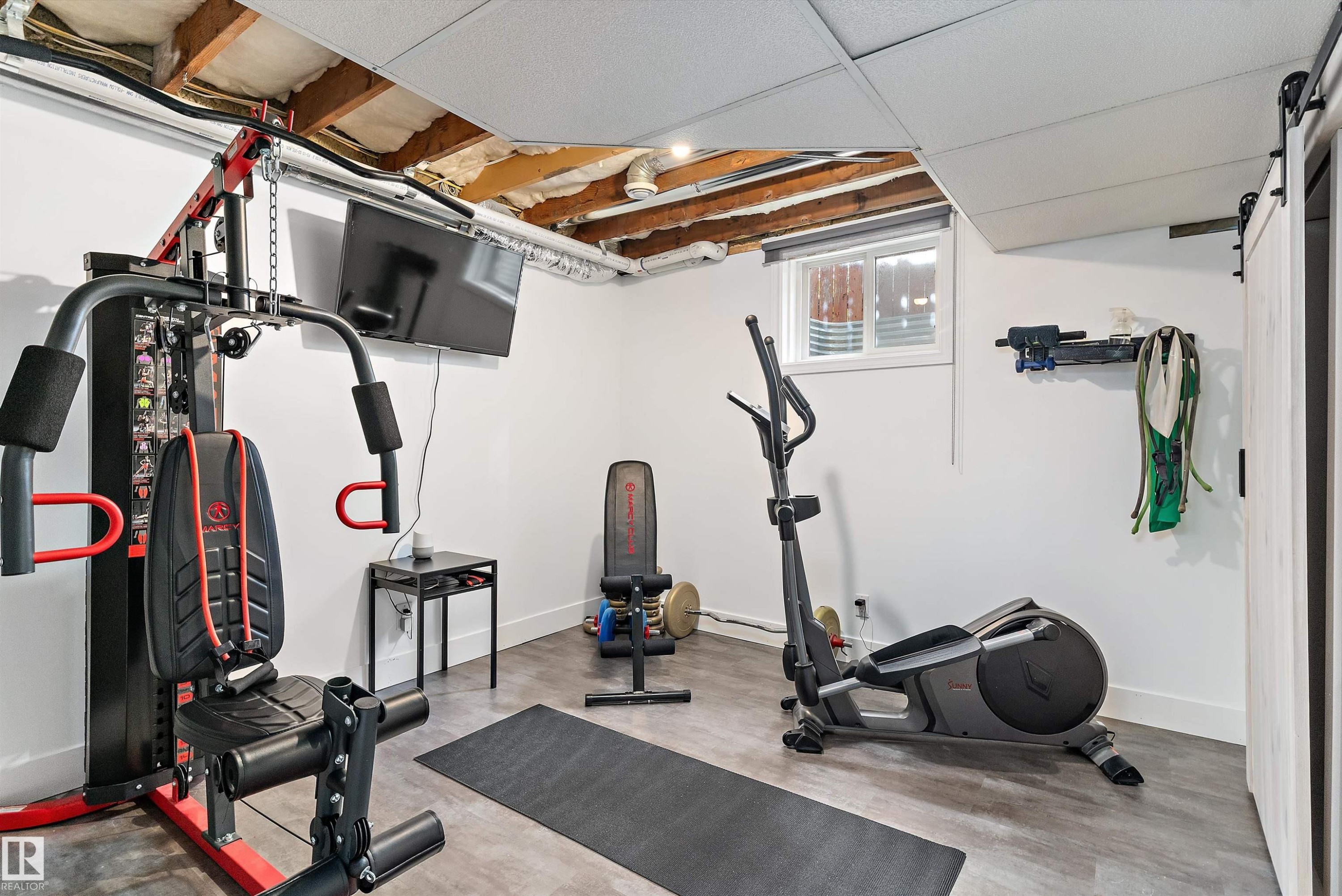 10765 65 Street, Edmonton, AB - Indoor Photo Showing Gym Room