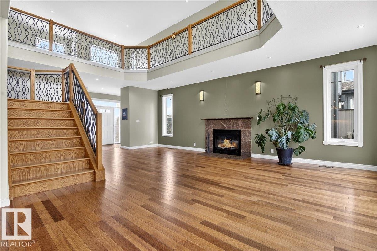 1004 Downey Way, Edmonton, AB - Indoor With Fireplace
