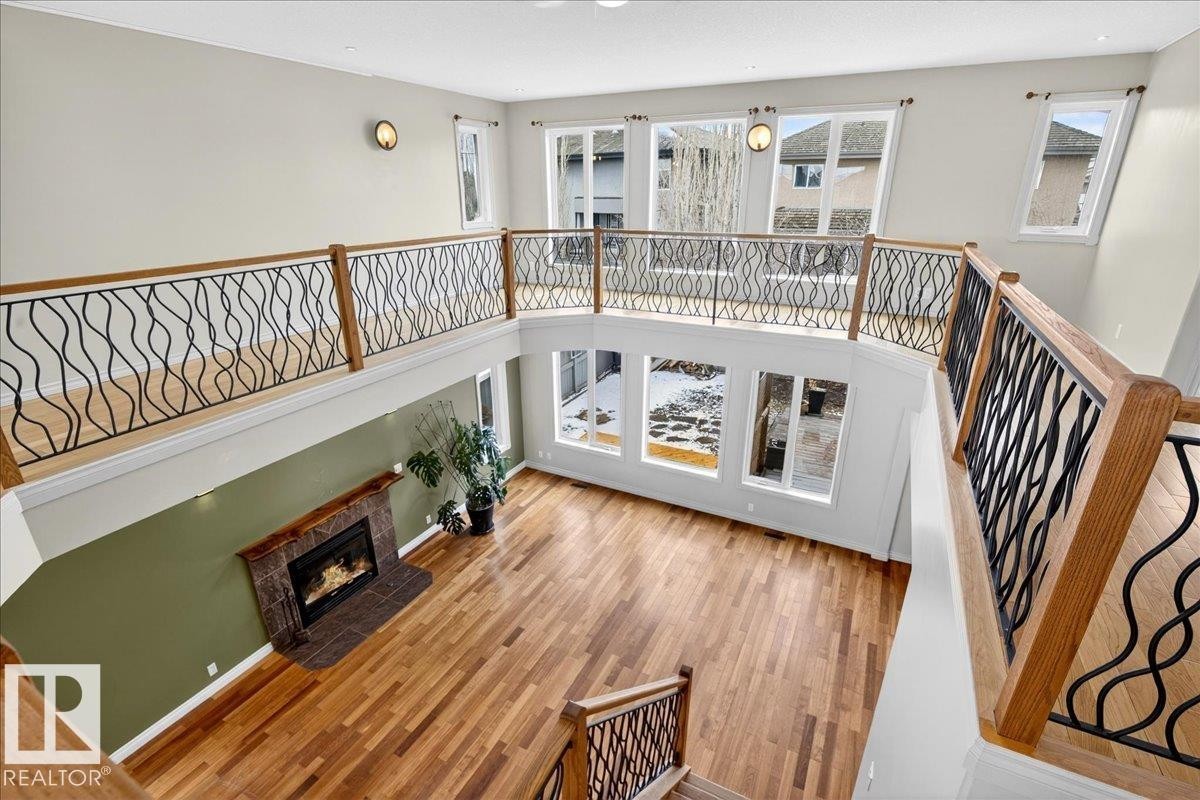 1004 Downey Way, Edmonton, AB - Indoor Photo Showing Other Room With Fireplace