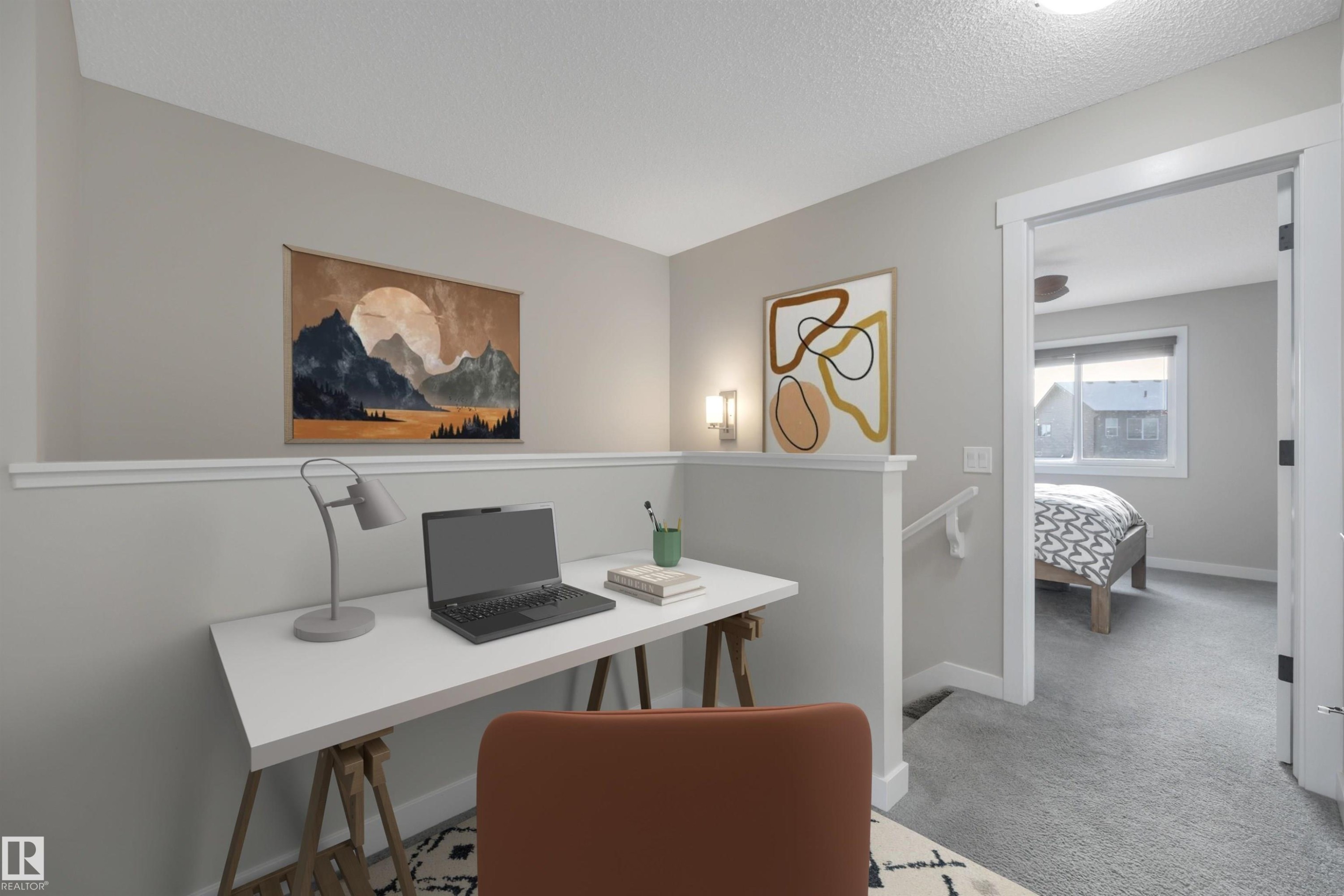 8021 Orchards Green, Edmonton, AB - Indoor Photo Showing Office