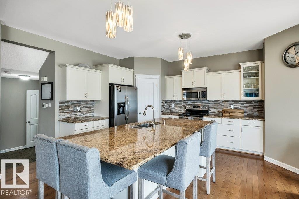 1 Rosemount, Beaumont, AB - Indoor Photo Showing Kitchen With Double Sink With Upgraded Kitchen