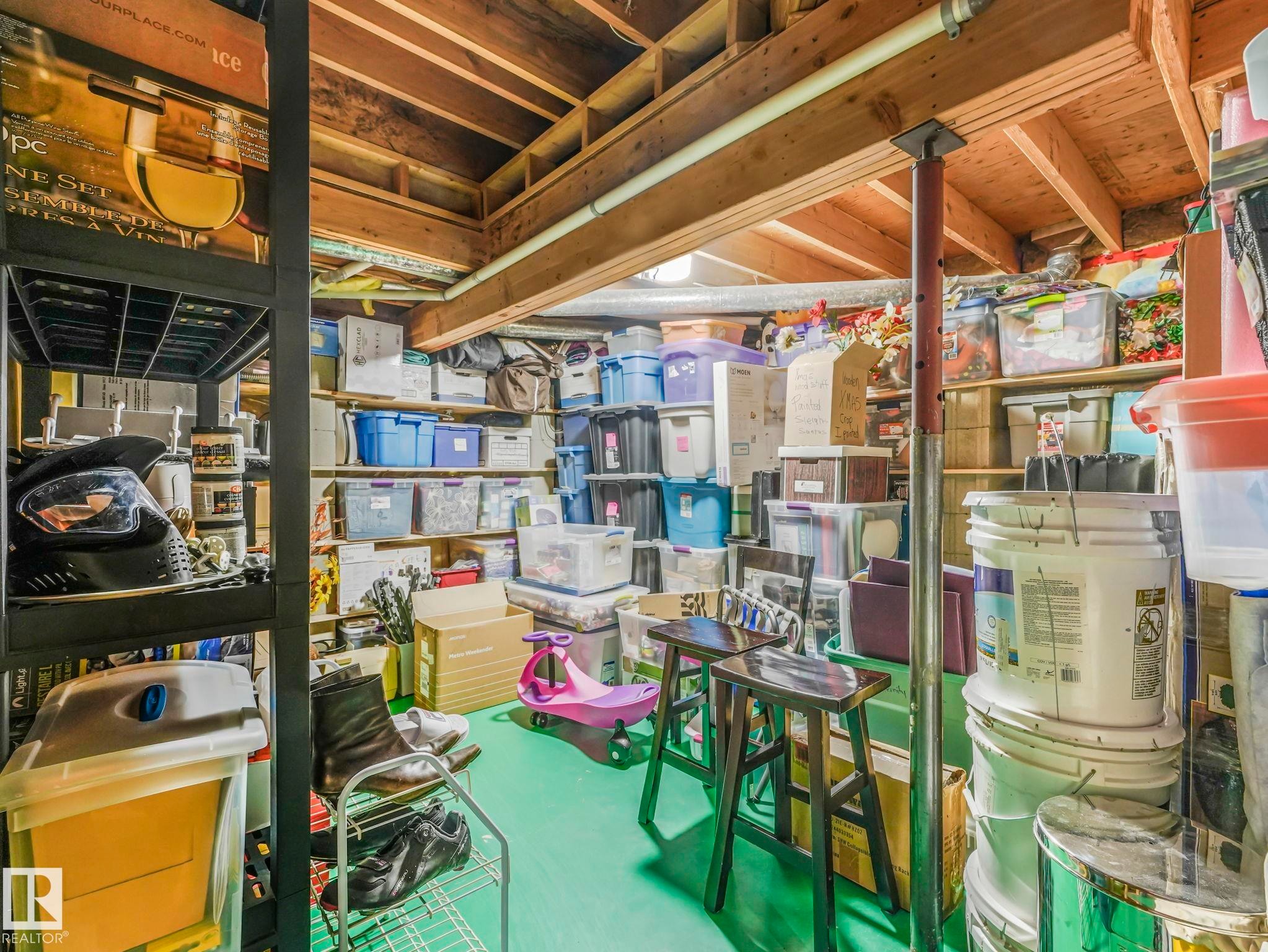 110 Weaver Drive, Edmonton, AB - Indoor Photo Showing Basement