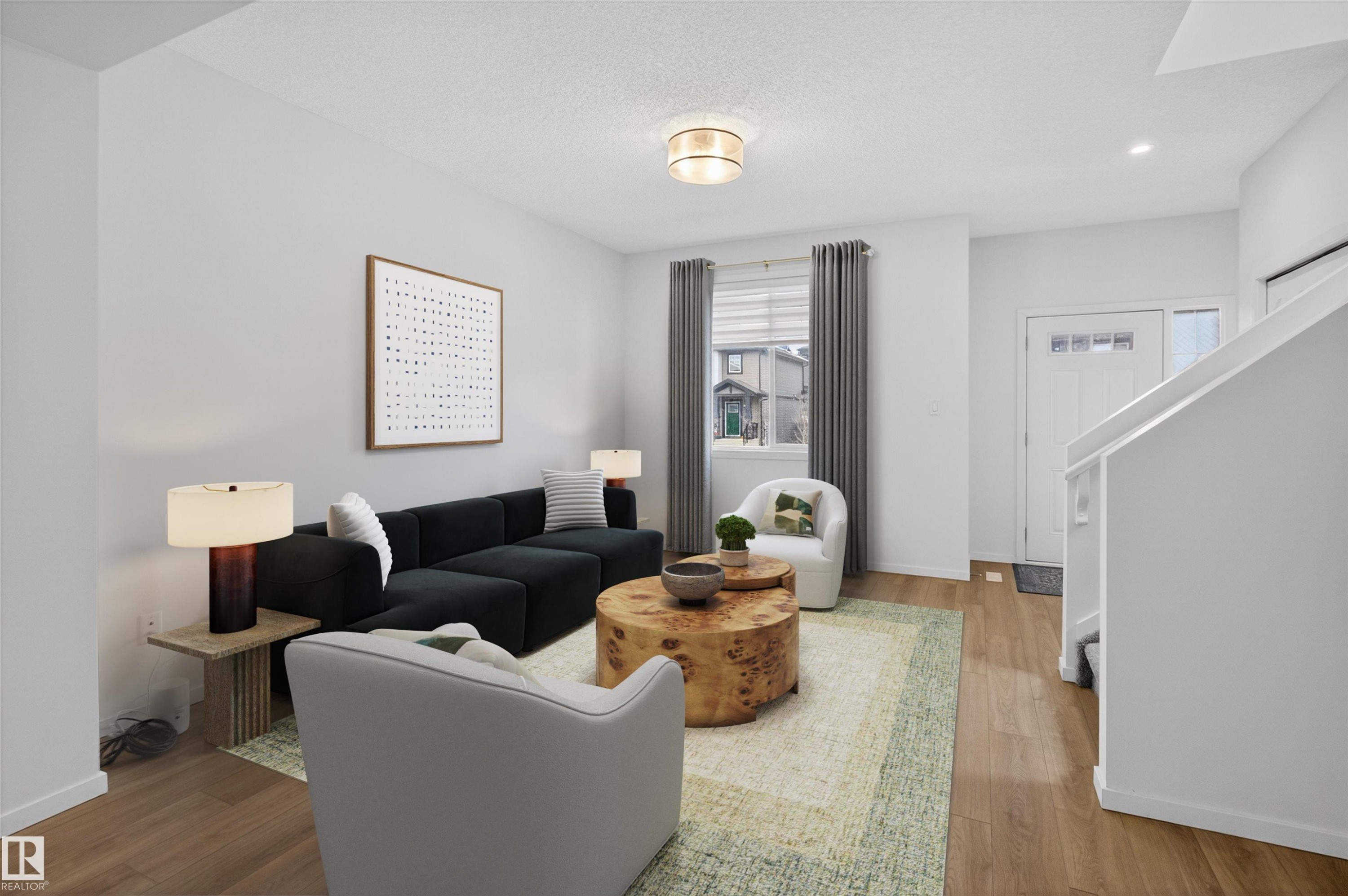 1265 Rosenthal Boulevard, Edmonton, AB - Indoor Photo Showing Living Room