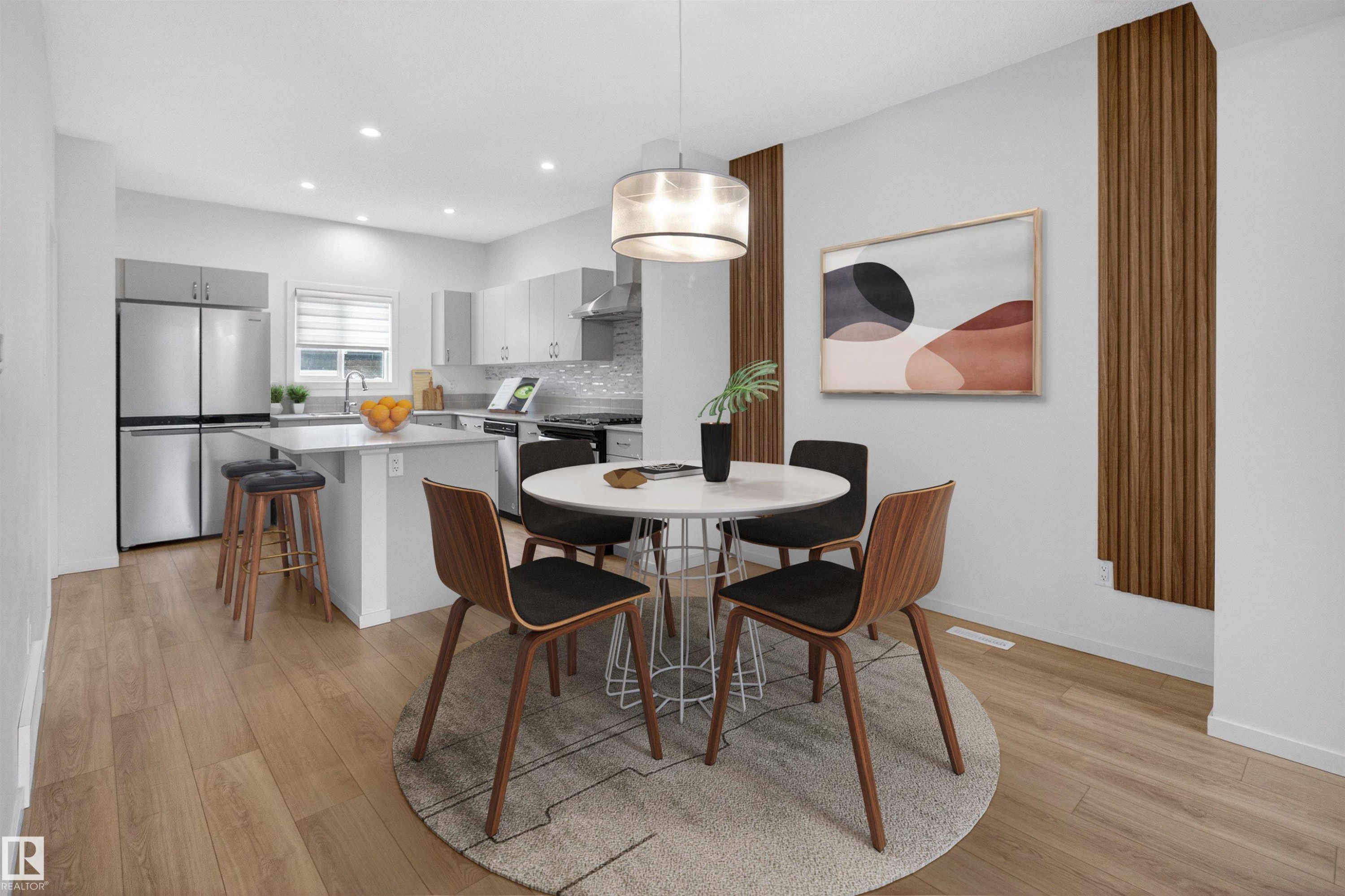 1265 Rosenthal Boulevard, Edmonton, AB - Indoor Photo Showing Dining Room