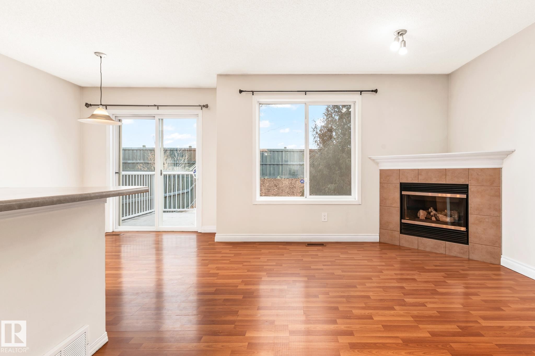 41 2021 Grantham Court, Edmonton, AB - Indoor Photo Showing Living Room With Fireplace