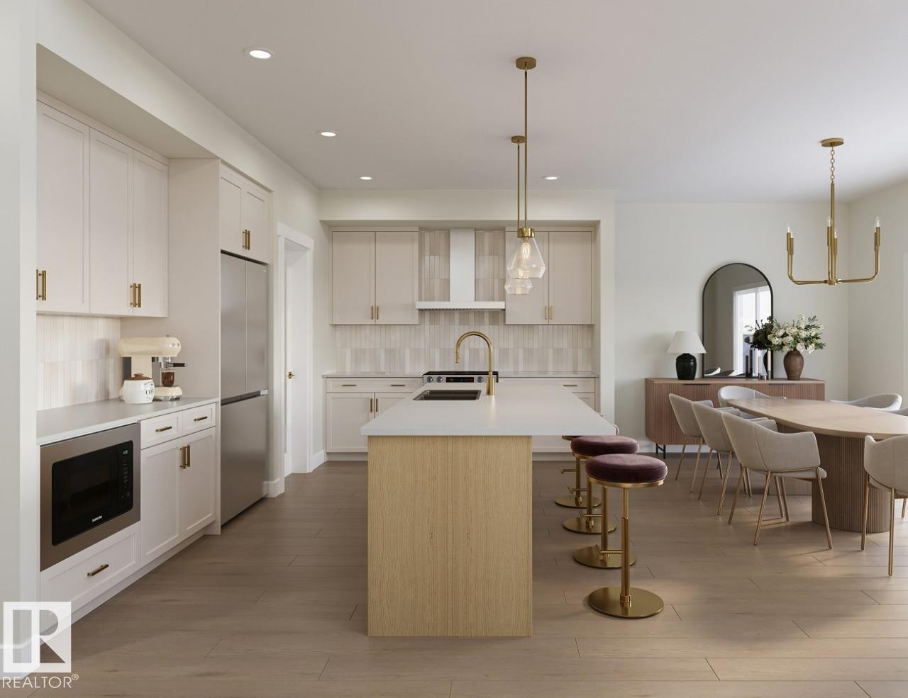 260 Falcon Crescent, Leduc, AB - Indoor Photo Showing Kitchen With Upgraded Kitchen