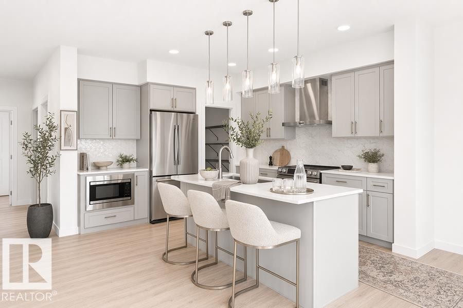 5047 Cawsey Link Sw, Edmonton, AB - Indoor Photo Showing Kitchen With Upgraded Kitchen