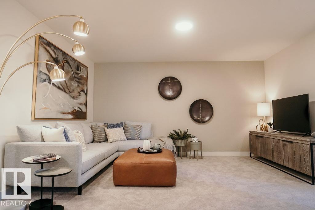 7017 50A Avenue, Beaumont, AB - Indoor Photo Showing Living Room