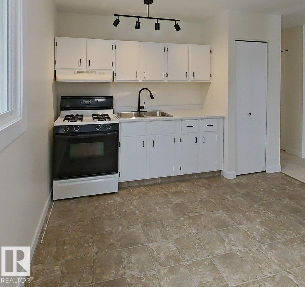 4507 35 Avenue, Edmonton, AB - Indoor Photo Showing Kitchen With Double Sink