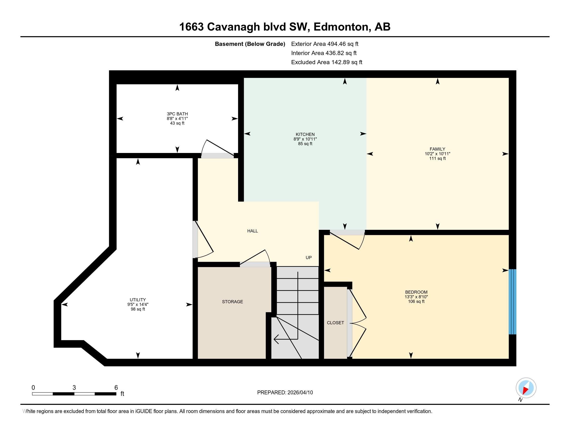 Floor plan - 1663 Cavanagh Boulevard Sw, Edmonton, AB - Other
