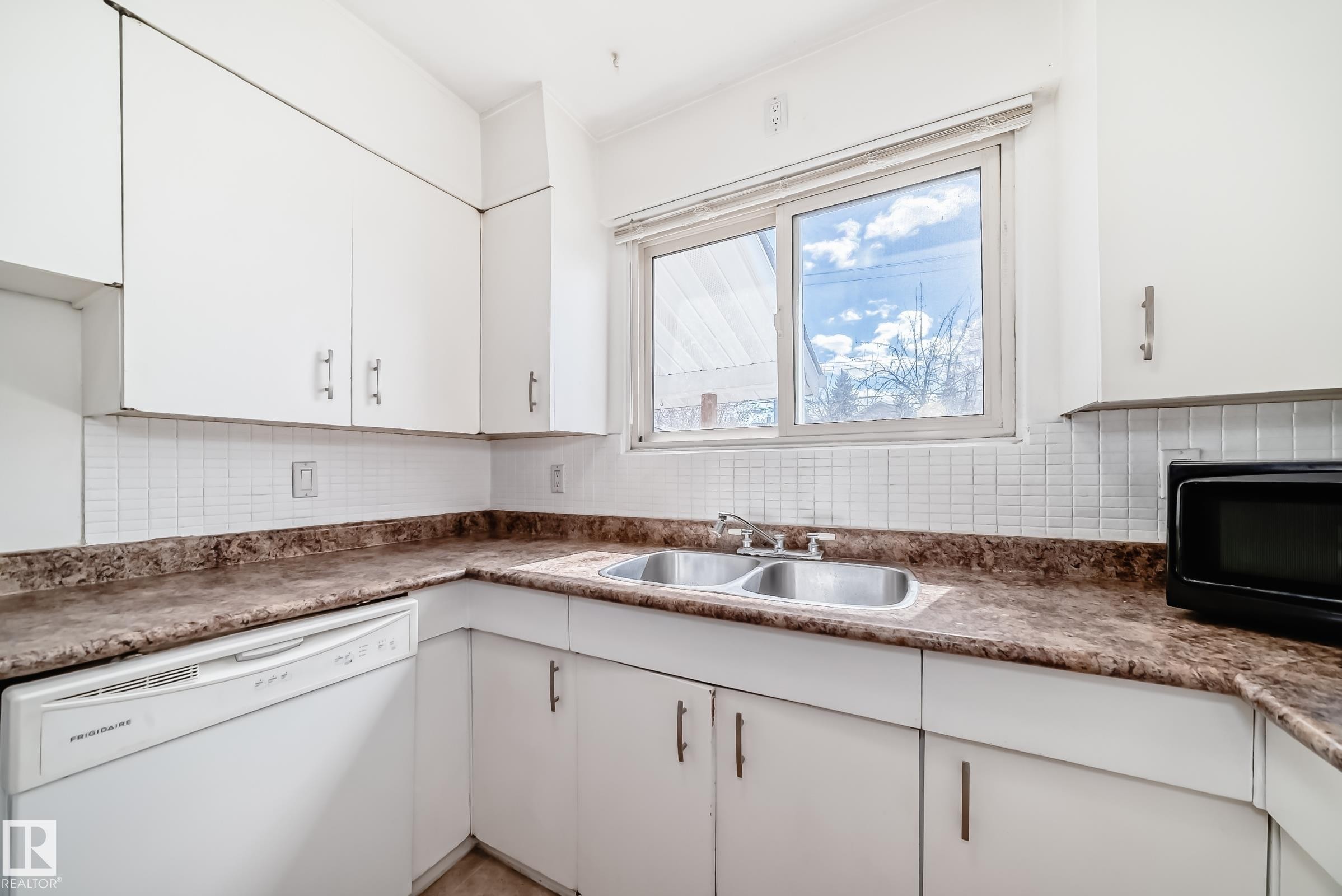 10837 65 Avenue, Edmonton, AB - Indoor Photo Showing Kitchen With Double Sink