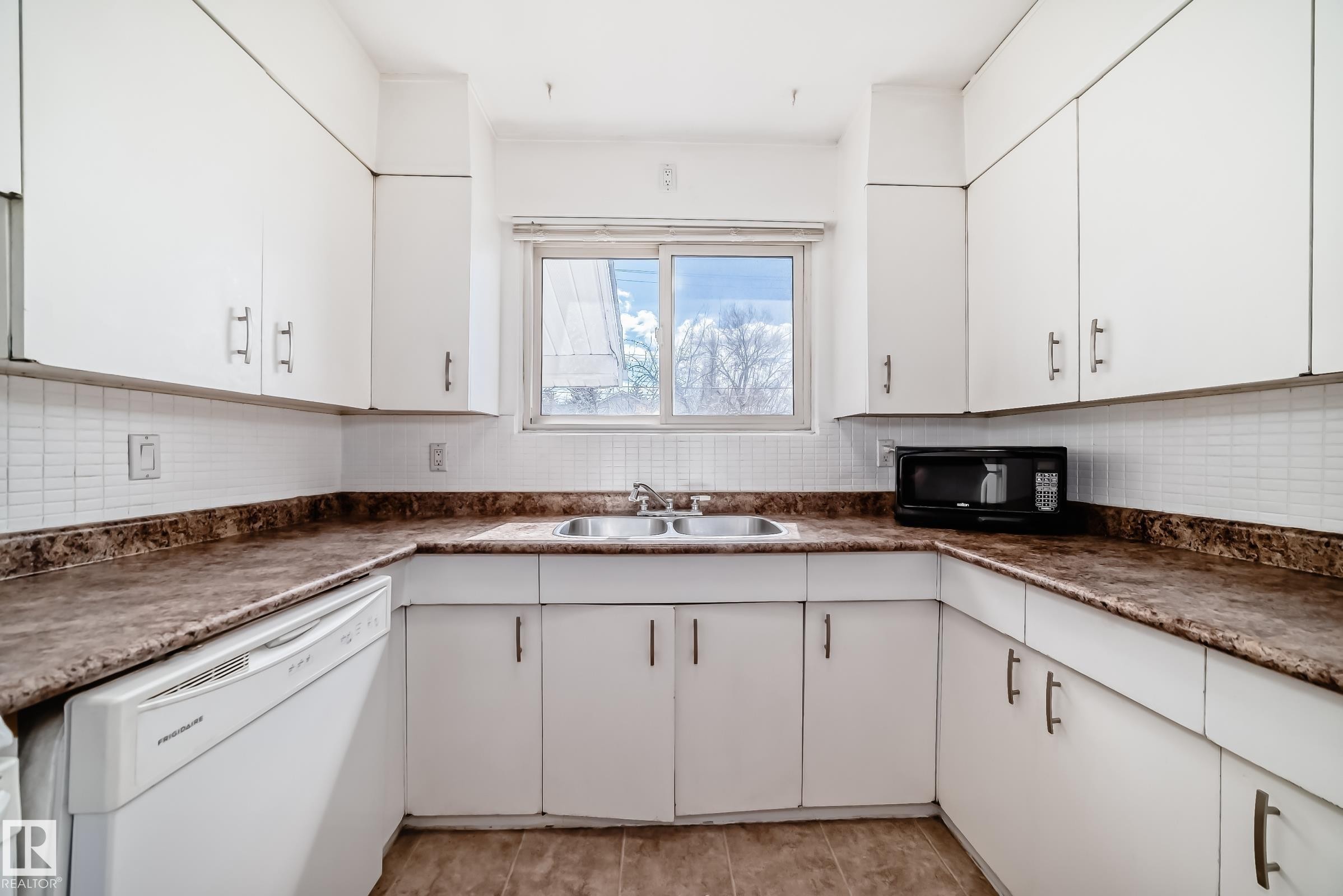 10837 65 Avenue, Edmonton, AB - Indoor Photo Showing Kitchen With Double Sink