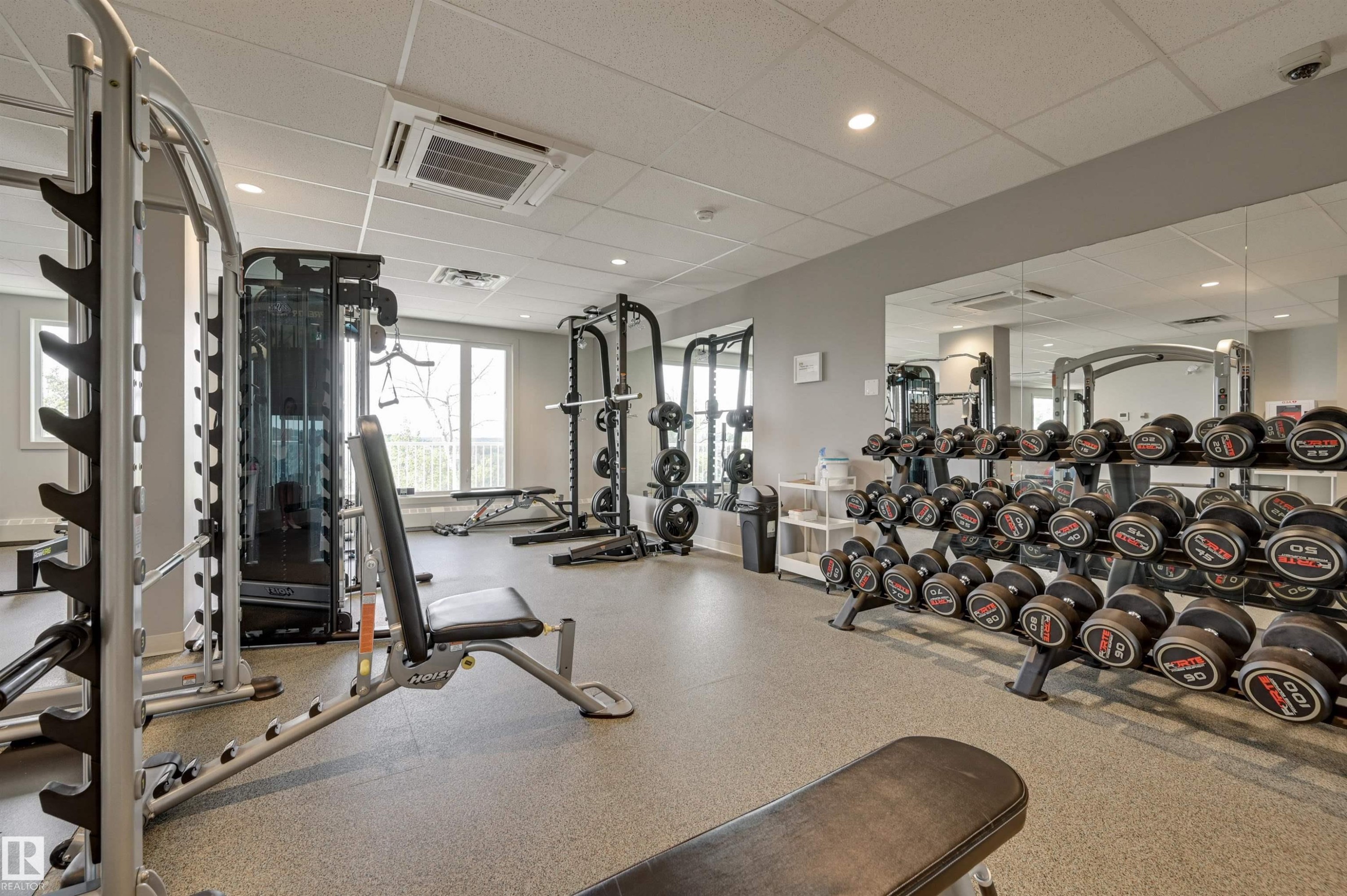 1204 12121 Jasper Avenue, Edmonton, AB - Indoor Photo Showing Gym Room