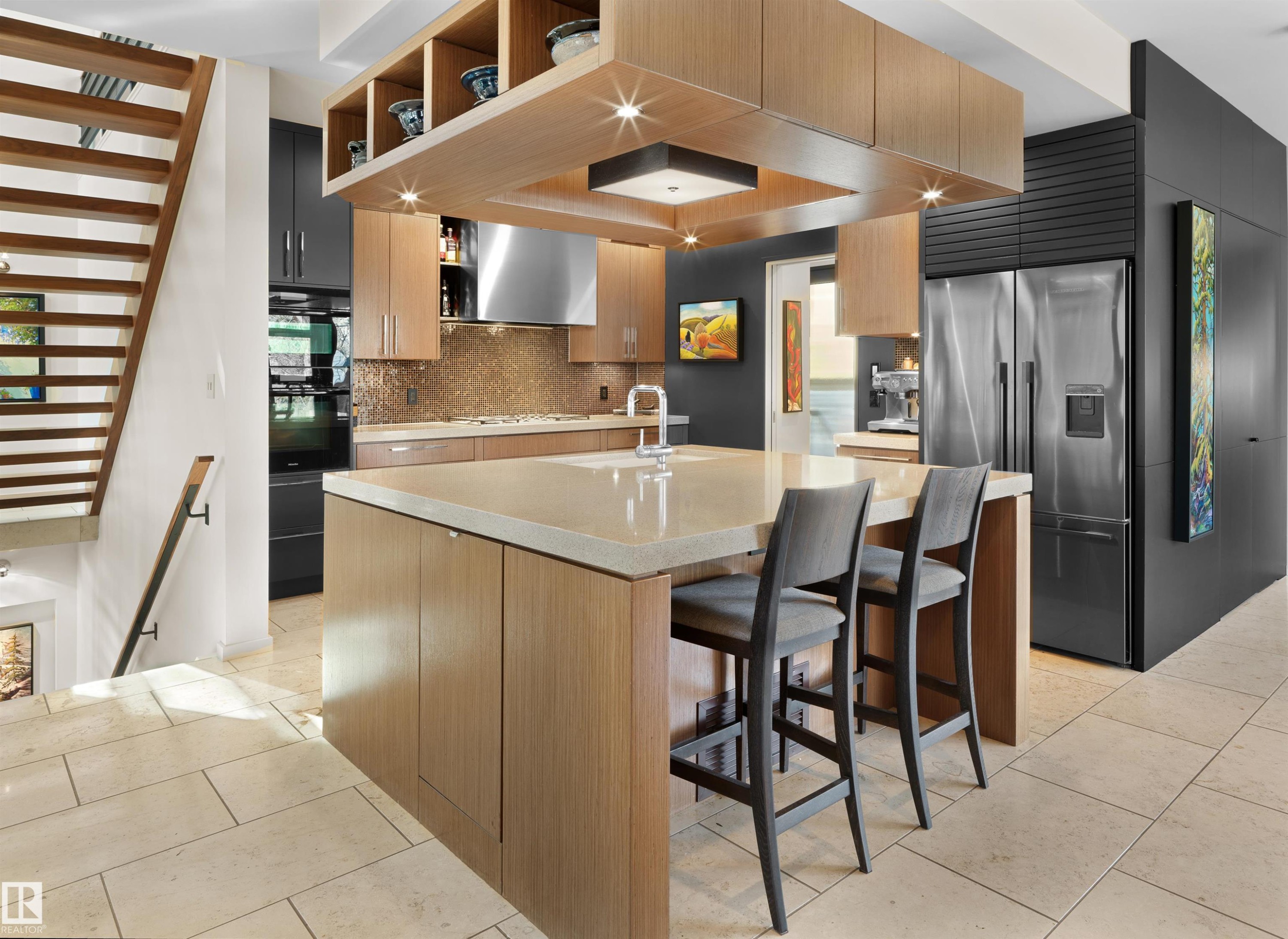 9651 87 Avenue, Edmonton, AB - Indoor Photo Showing Kitchen With Upgraded Kitchen